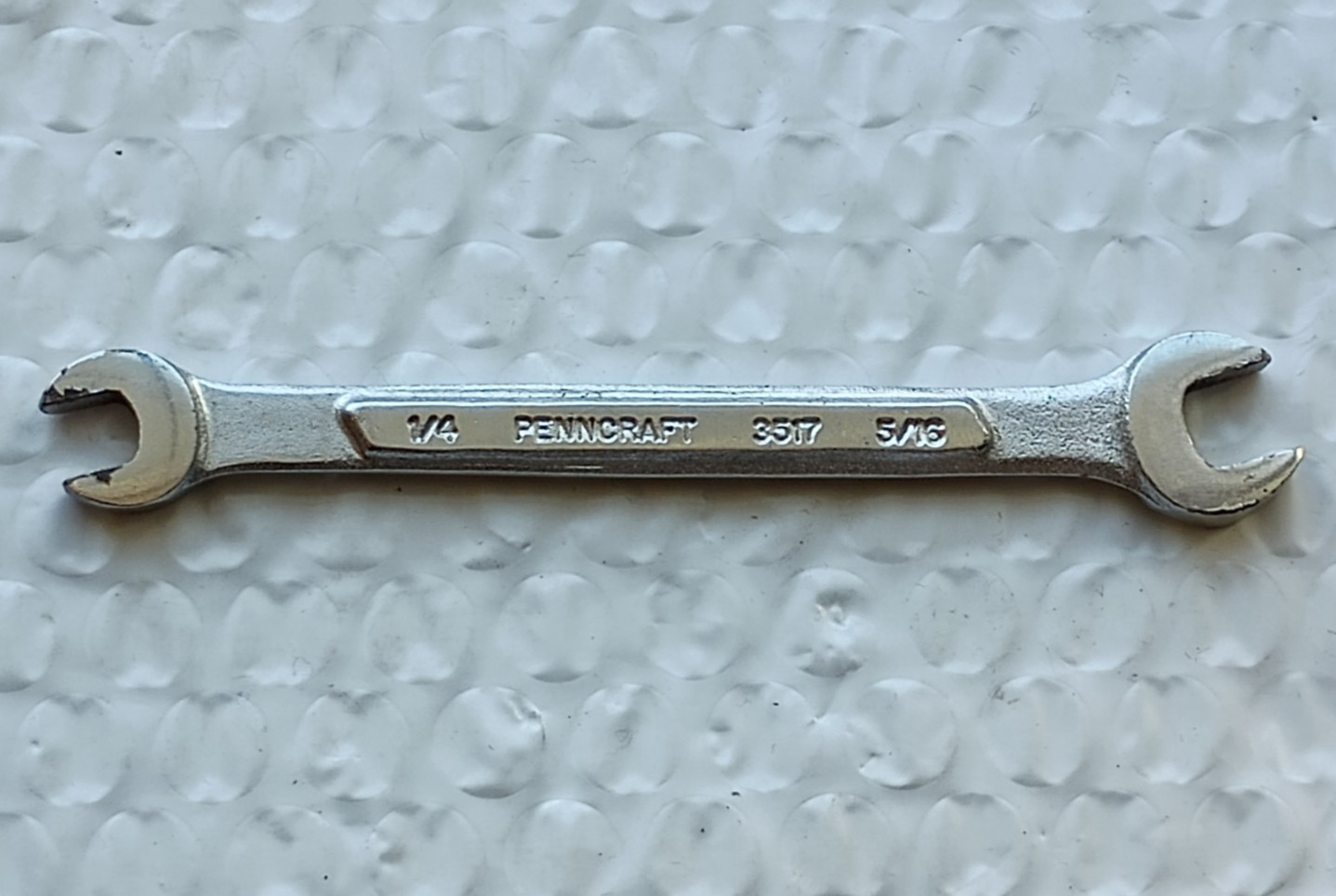 PENNCRAFT 3517, 1/4″ x 5/16″ DOUBLE OPEN-END WRENCH, 4.3″ LONG *USA MADE*