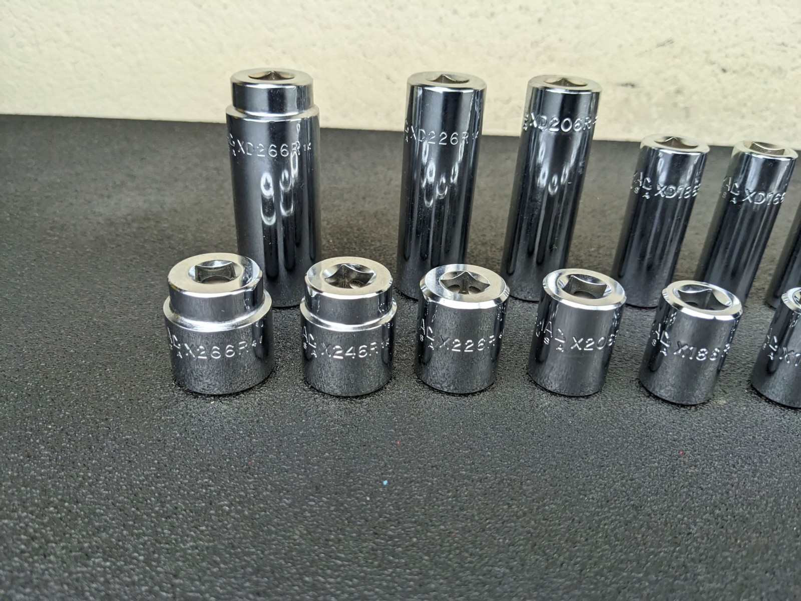 #bn926 Mac Tools SAE Metric Deluxe 3/8″ Drive General Service Set Socket Case