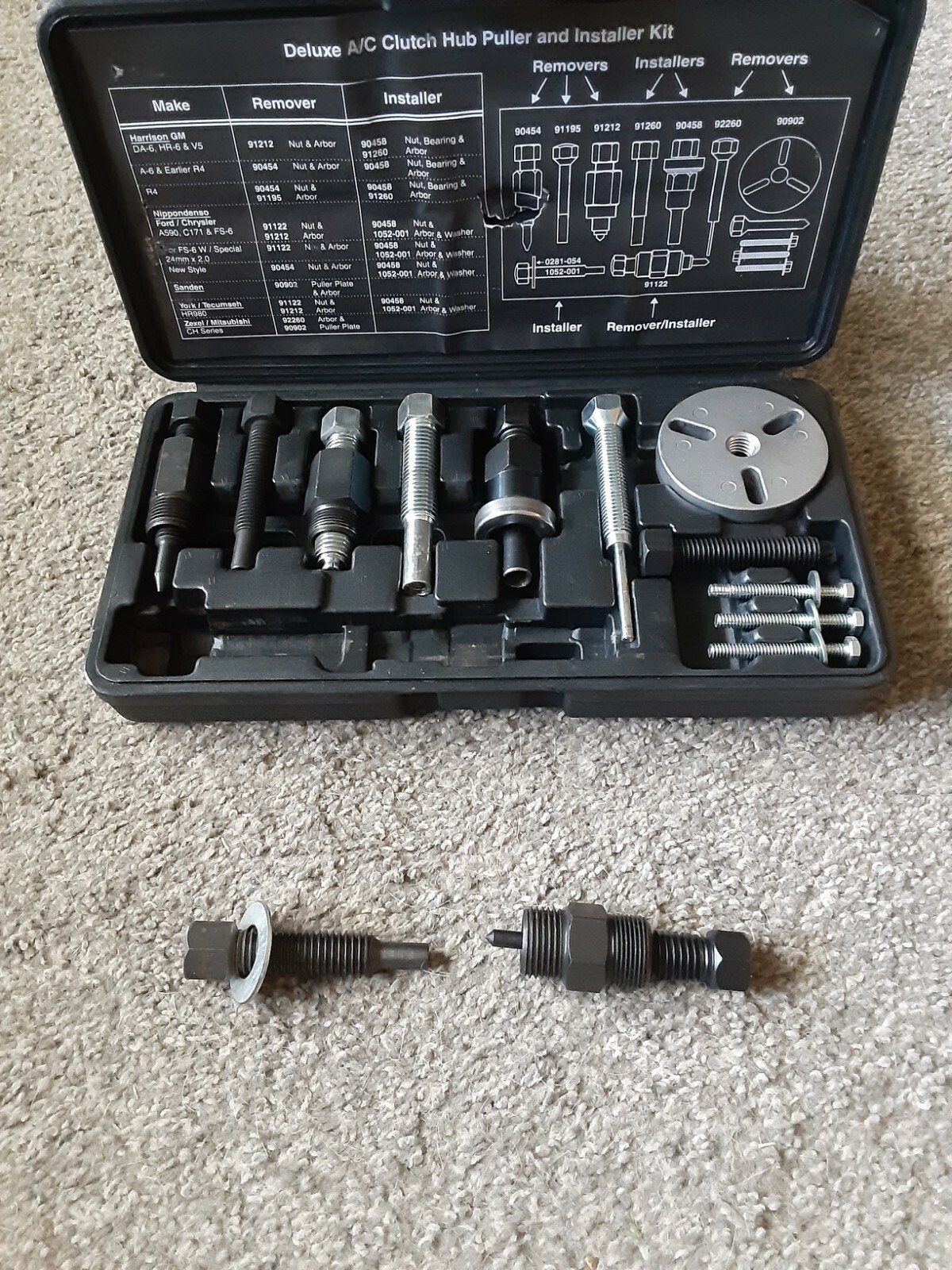 MAC Tools Deluxe A/C Clutch Hub Puller & Installer Kit