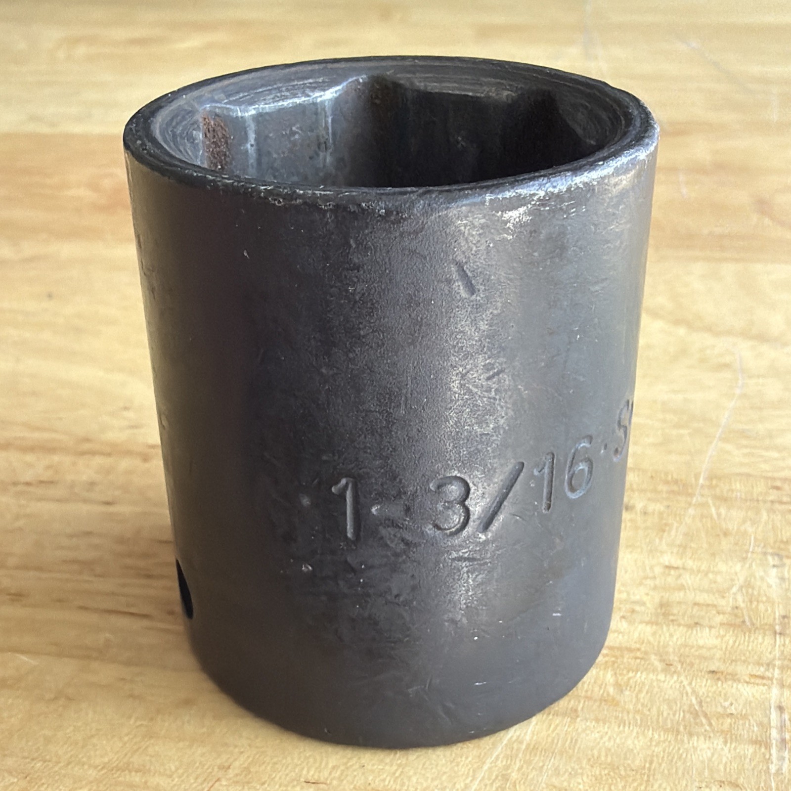 SK Tools 1-3/16″ Shallow Impact Socket 1/2″ Drive 6 Point S-K 34038 Made in USA