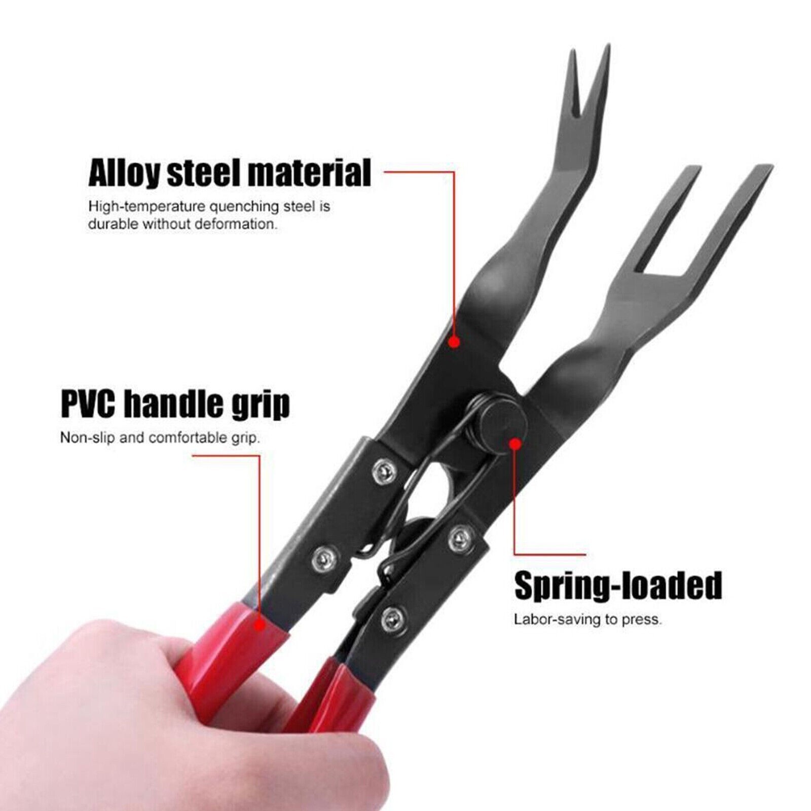 Heavy Duty Car Door Panel Plastic Fastener Remover Body Retainer Clip Pry Tool