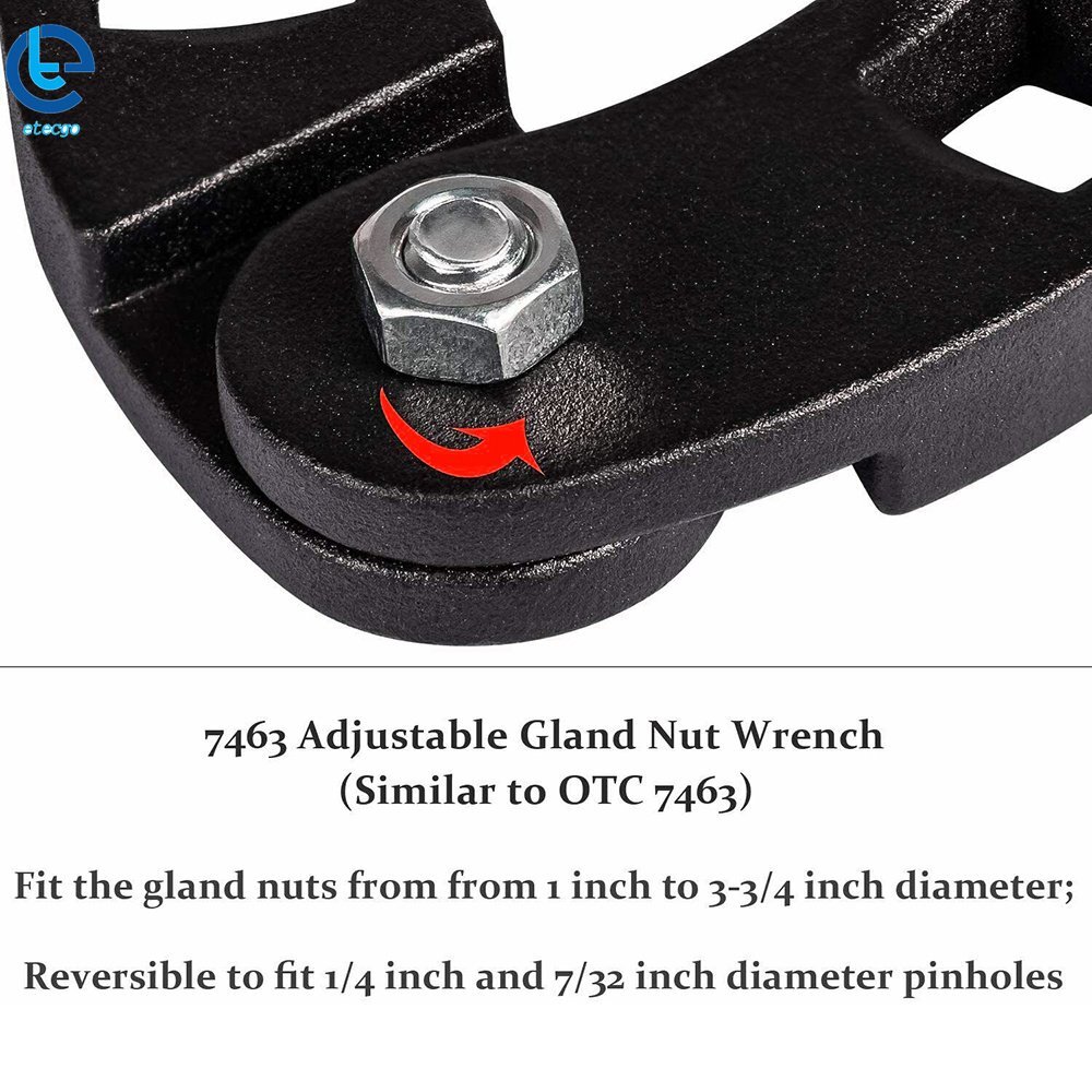 Adjustable Gland Nut Wrench Small Pin Spanner Tools For Hydraulic Cylinders 7463