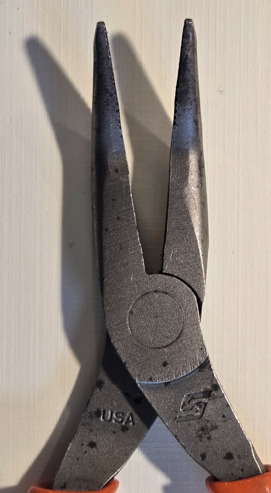 Snap On 495CF 6″ Talon Grip 35″ Bent Needle Nose Pliers, Used