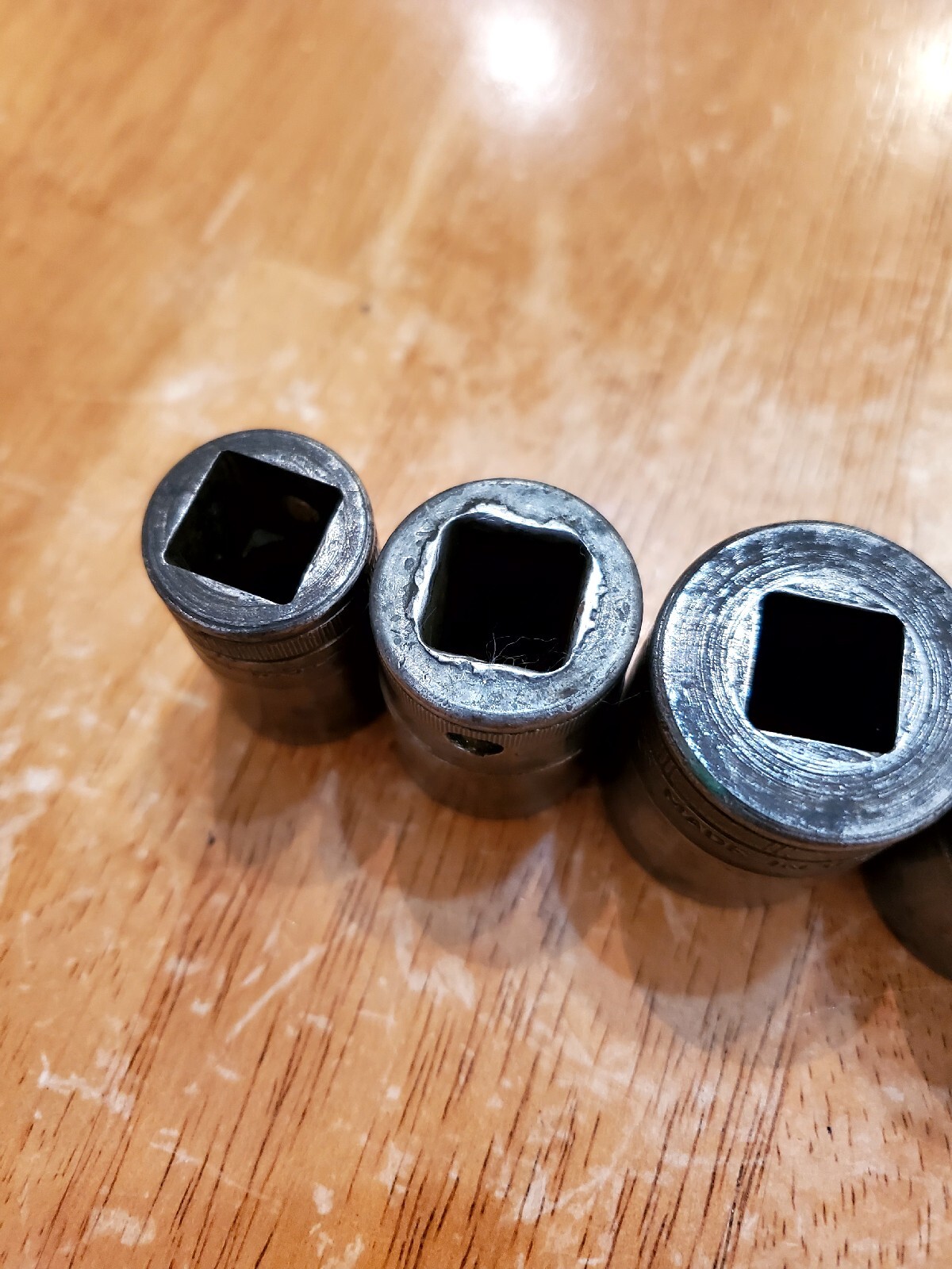 Snap On Vintage 1/2″ Drive 5/8″ 3/4″ 15/16″ 1″ 1-1/8″ 1-3/16″ 12PT Sockets Lot