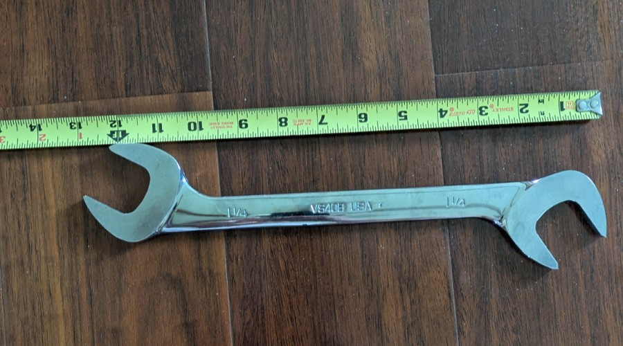 Snap On 1 1/4 SAE Open End 4-Way Angle Head Wrench VS40B