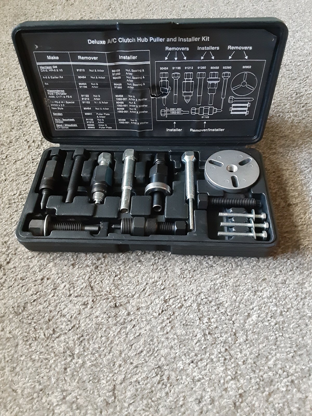 MAC Tools Deluxe A/C Clutch Hub Puller & Installer Kit