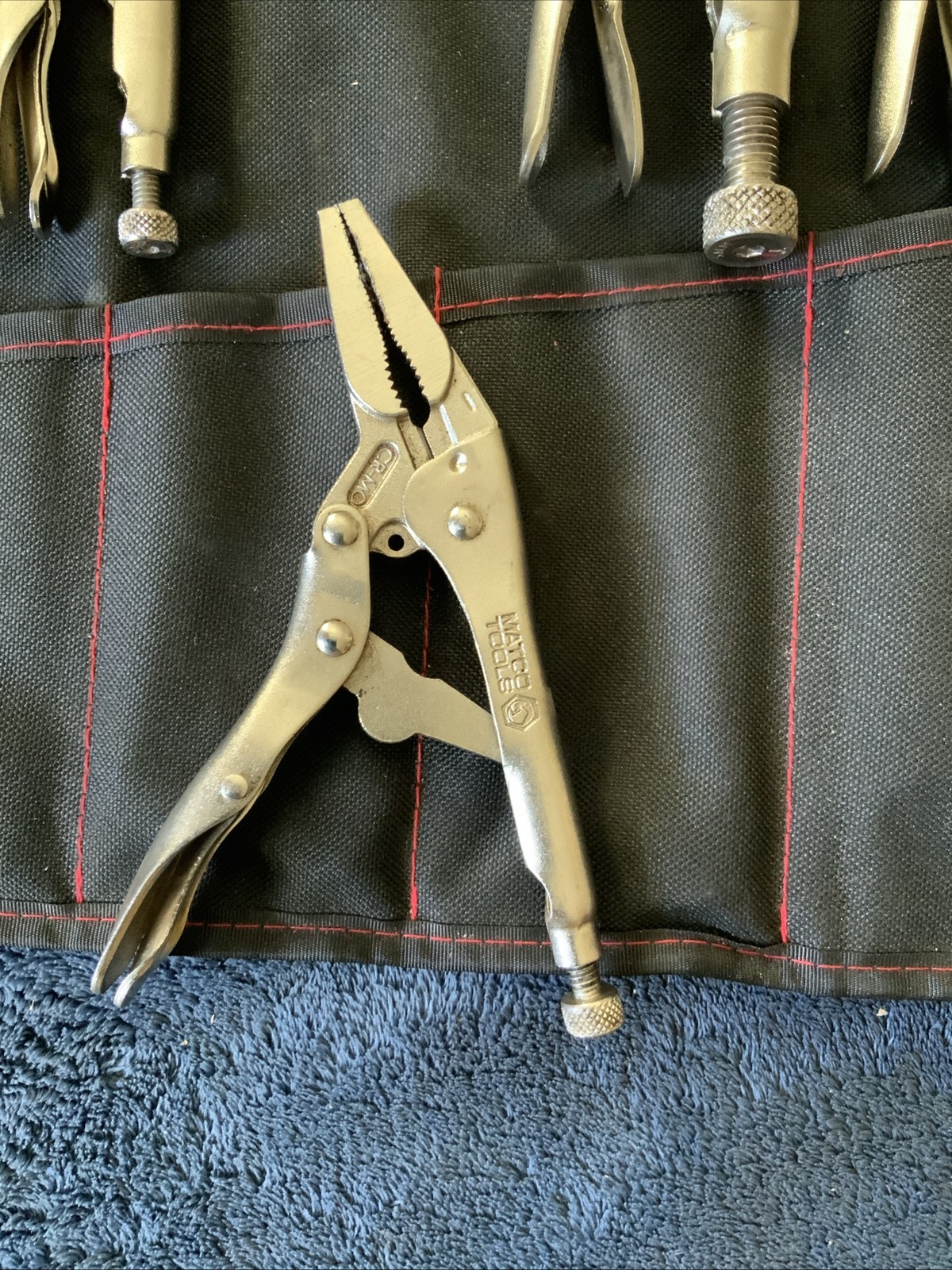 Matco Smlp7, 7pc Locking Pliers Set, 1 Is Broken..l.see Descrip
