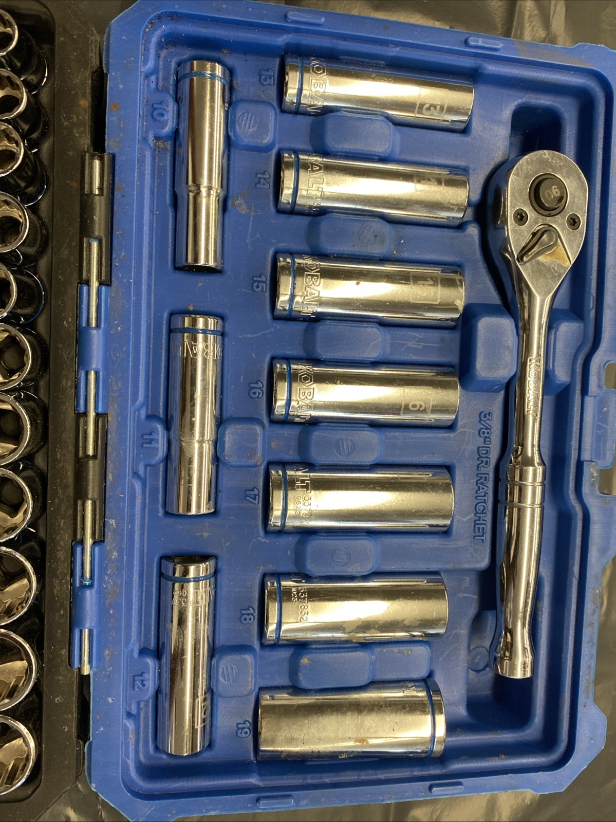 Kobalt 40-Piece Standard (SAE) and Metric Polished Chrome Mechanics Tool Set