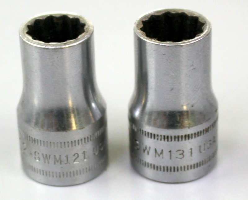 Pair of Snap-on Shallow Sockets – SWM121, SWM131