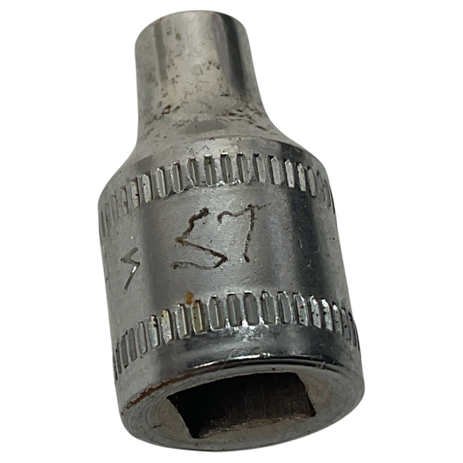 Snap-On TMM4 4mm 6 Point 1/4″ Drive Shallow Chrome Socket USA Tool Snap On Tools