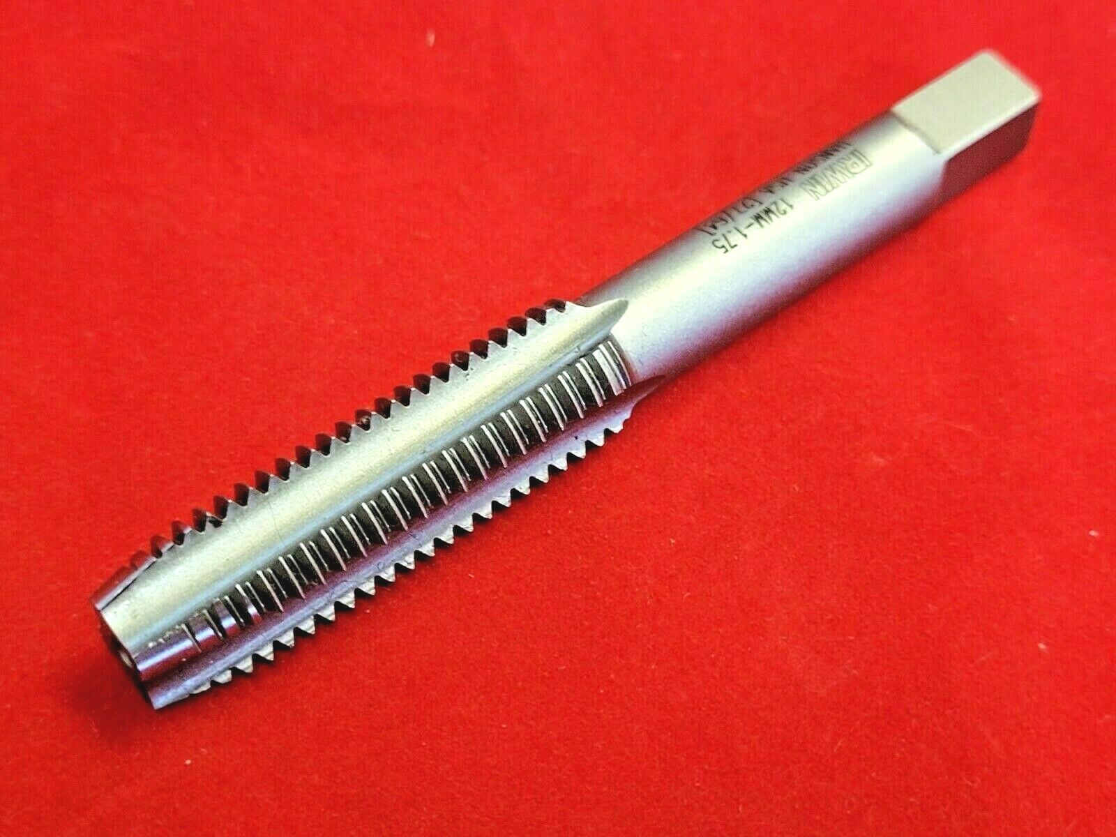 M12 X 1.75 Plug Hand Tap Irwin 1744 ZR 12MM Carbon Steel 4Flute RH USA