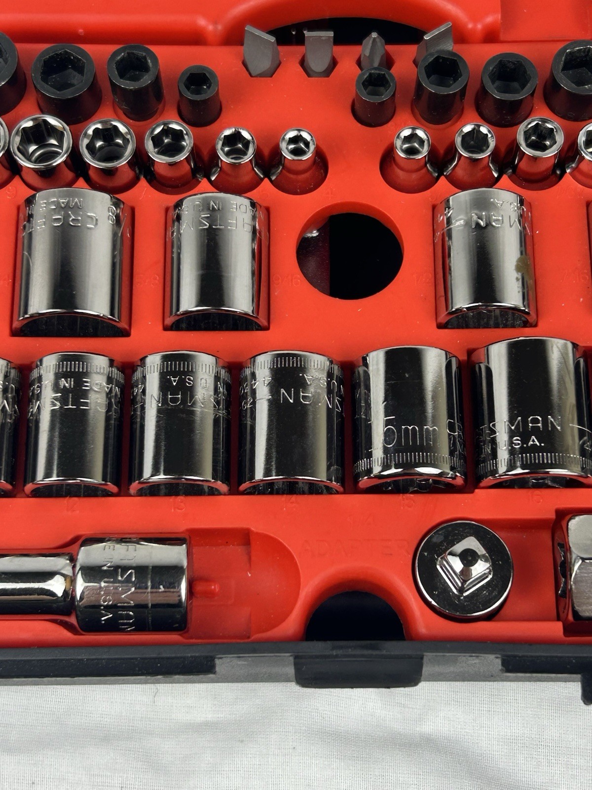 MINT RARE SEARS Craftsman 60pc Mechanics Tool Set 34060 SAE & Metric USA READ!