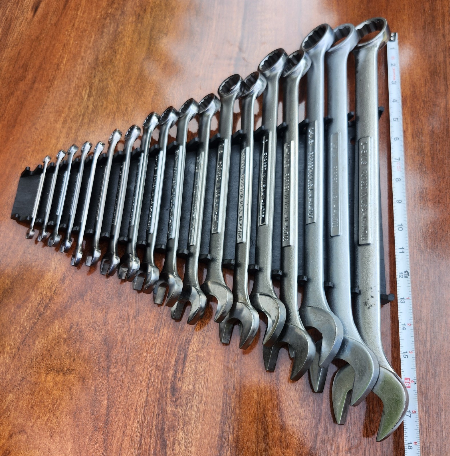 Craftsman SAE Combination Wrench Set USA 12 Point 1/4″ – 1-5/16″ 18 Tools Used