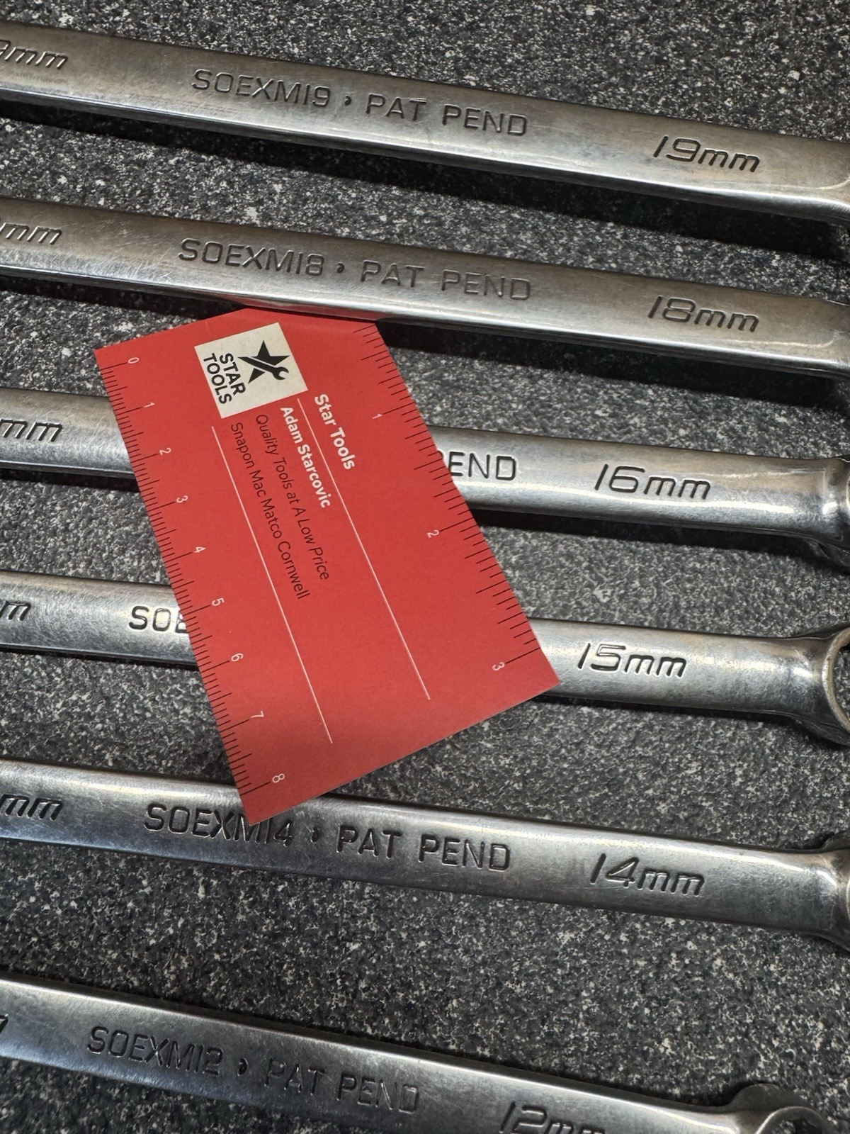 SNAP-ON SOEXM707 7-PC METRIC «FLANK DRIVE PLUS» COMBINATION WRENCH SET! READ