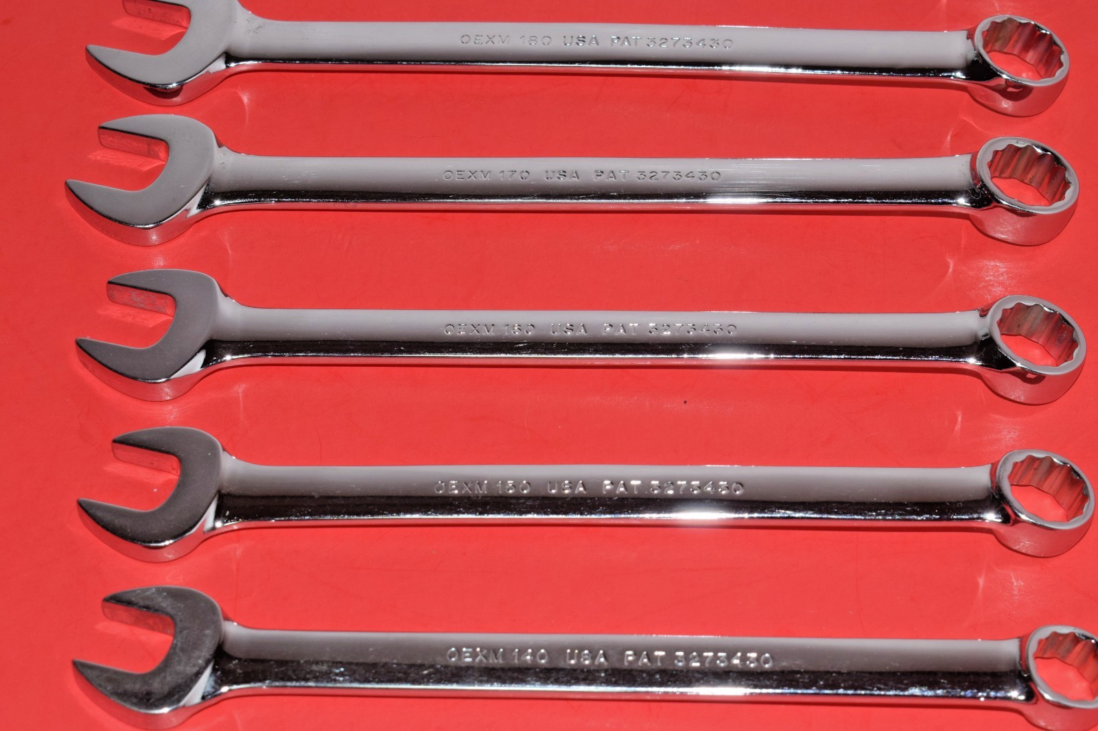 NICE Snap-On 12pc Metric 12 Point Flank Drive Combination Wrench Set 10 – 21mm