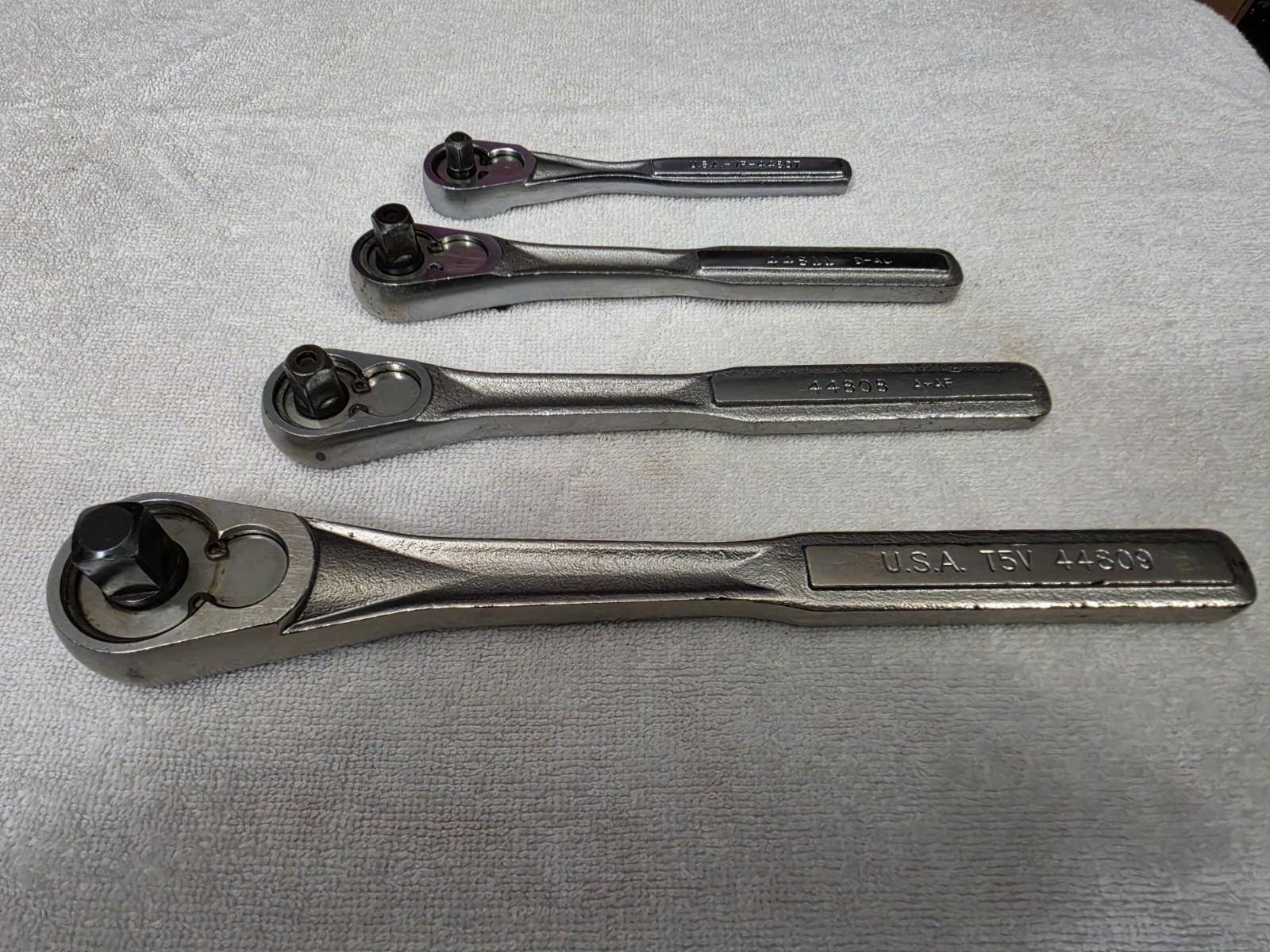 USED Vintage Craftsman Ratchets Set Of 1/4, 3/8, 3/8 Long, And 1/2