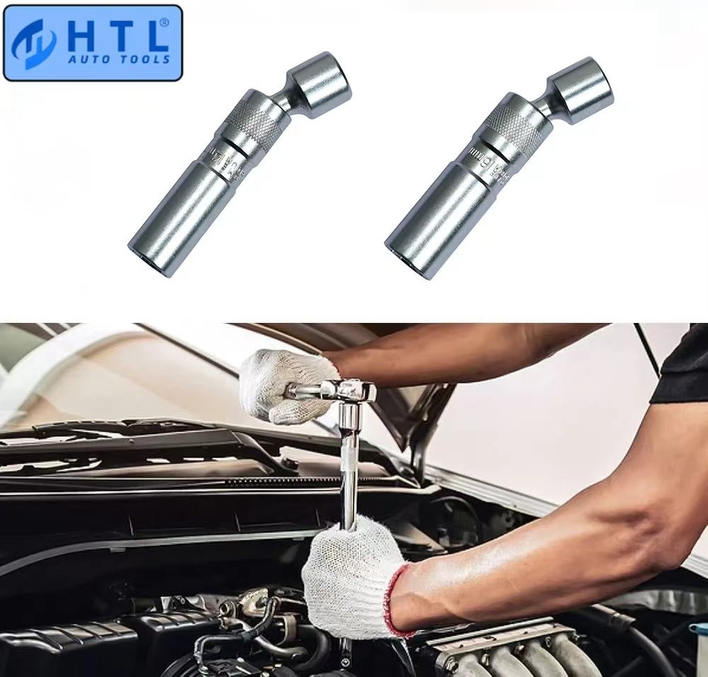 14mm & 16mm Thin Wall Magnetic Swivel Spark Plug Socket 12-Point Removal Tool