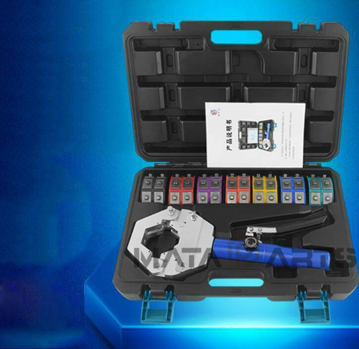New 71500 A/C Hose Crimper Tool Kit Manual Hydraulic Crimper Portable Crimping