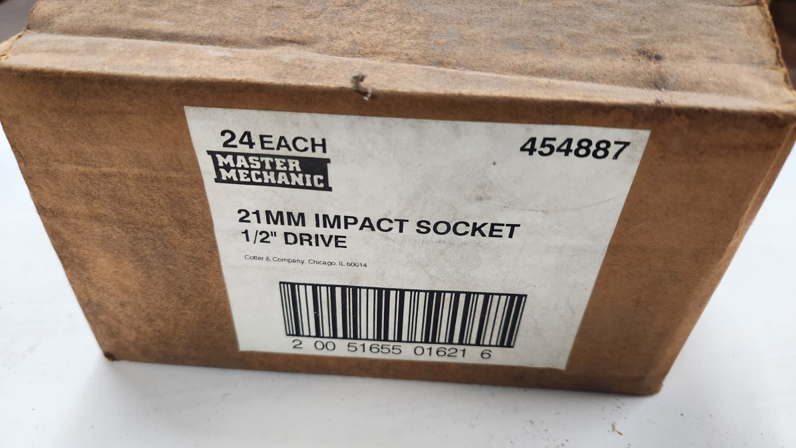 1/2″ drive x 21mm 6-point impact socket shallow standard MADE IN USA – LOT of 3