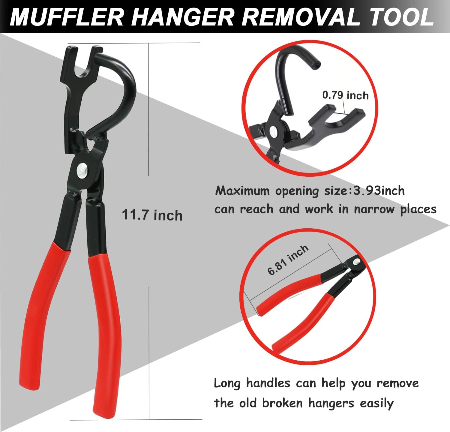 5PCS Exhaust Hanger Tool and 2 Holes Exhaust Muffler Hanger Kit Exhaust Hange…