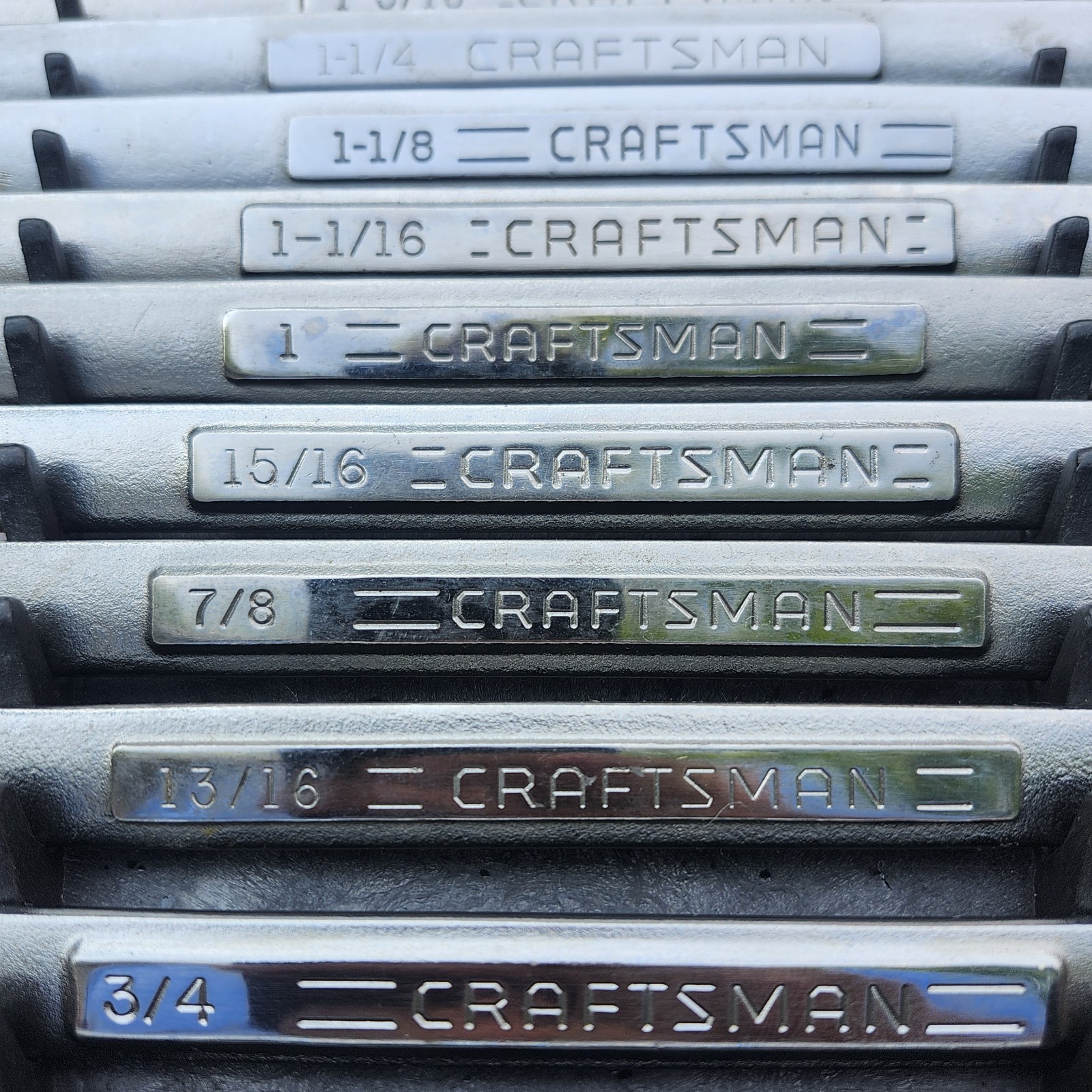 Craftsman SAE Combination Wrench Set USA 12 Point 1/4″ – 1-5/16″ 18 Tools Used