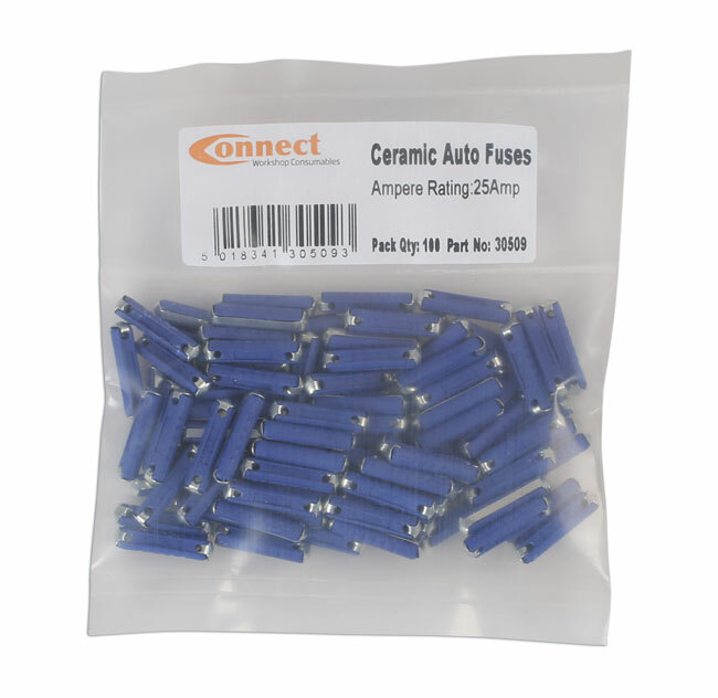 Connect 30509 Continental Auto Fuse – 25Amp Pk 100