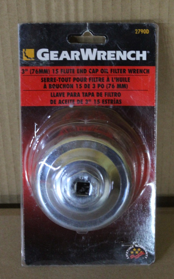 GEARWRENCH 2790D 3″ (76MM) 15 FLUTE END CAP OIL FILTER WRENCH
