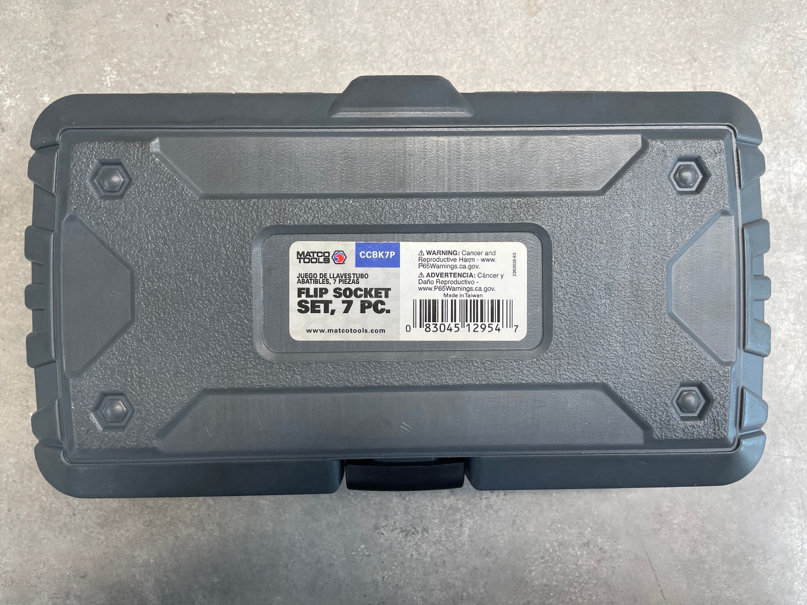 Matco Tools 1/2” Extension and Flip Metric Socket Set 7pc – CCBK7P