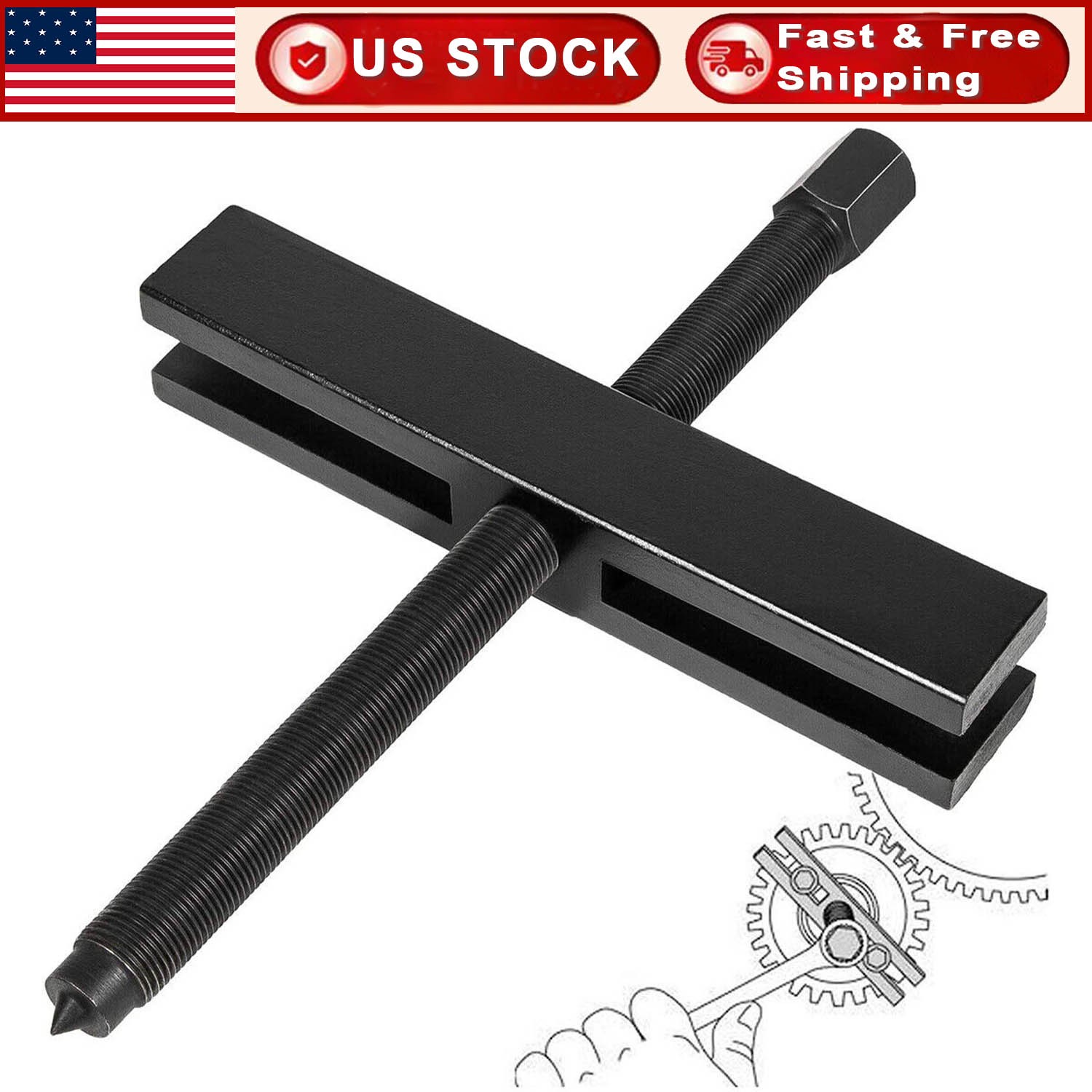 522 Large Gear and Pulley Puller Similar to Ford D80L-522-A and 303-D025
