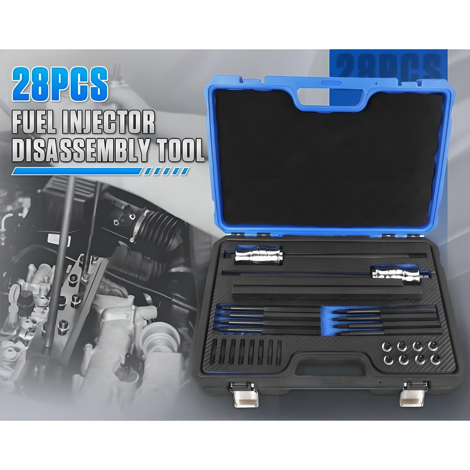 EN-51146 Fuel Injector Rail Assembly Tool Kit – NEW Master Replacer Set 28 PCS