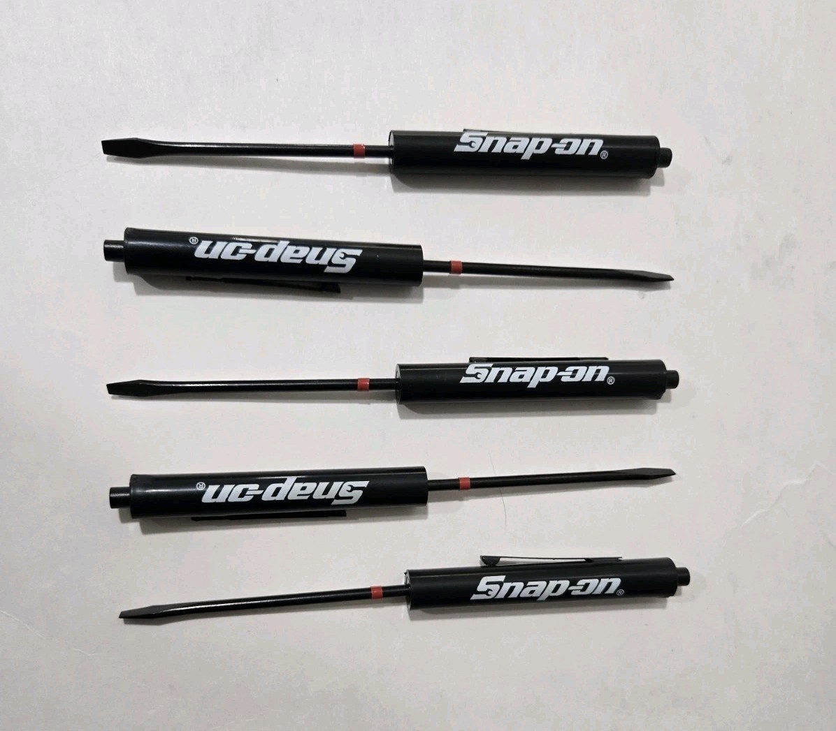 5 Snap on tools Special Edition pocket screwdrivers BLACK PROMO Blacked Out+gift