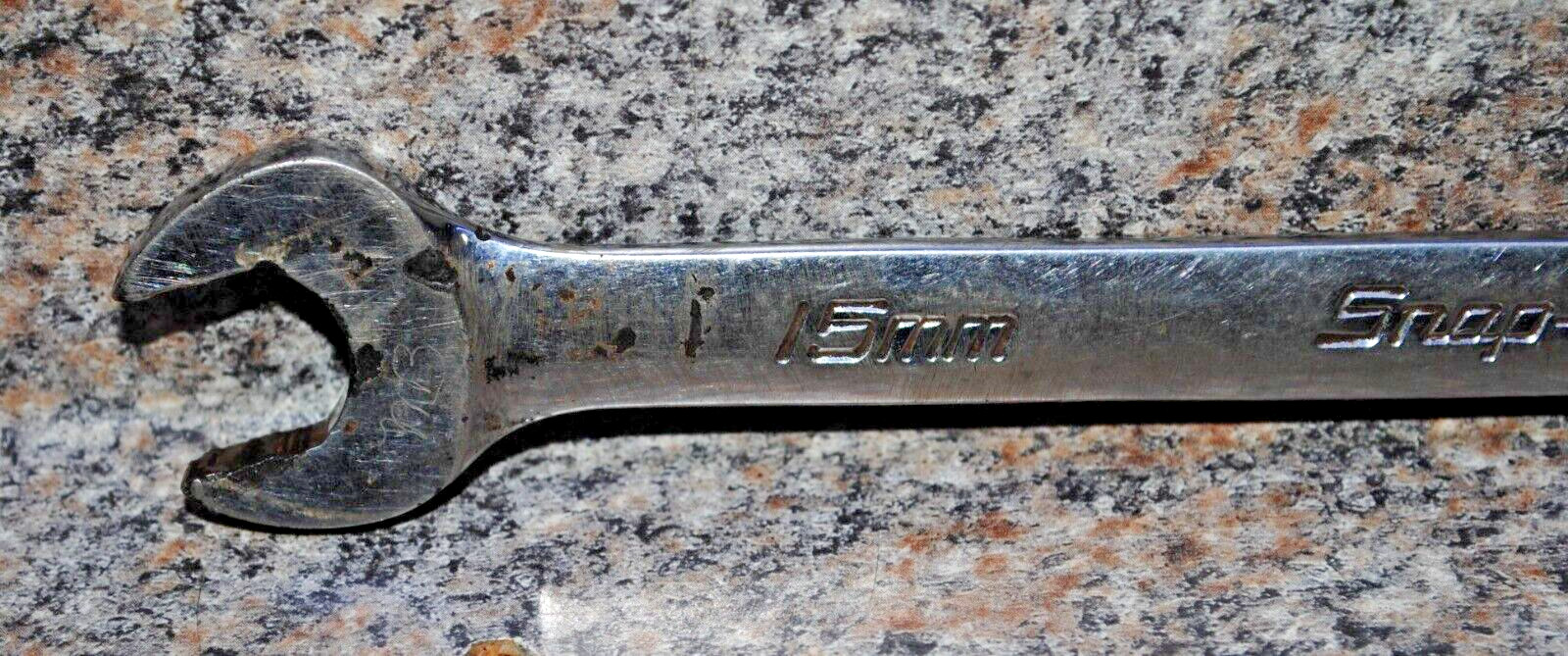Snap-On SOEXM15 15mm 12-Point Metric Standard Combination Wrench