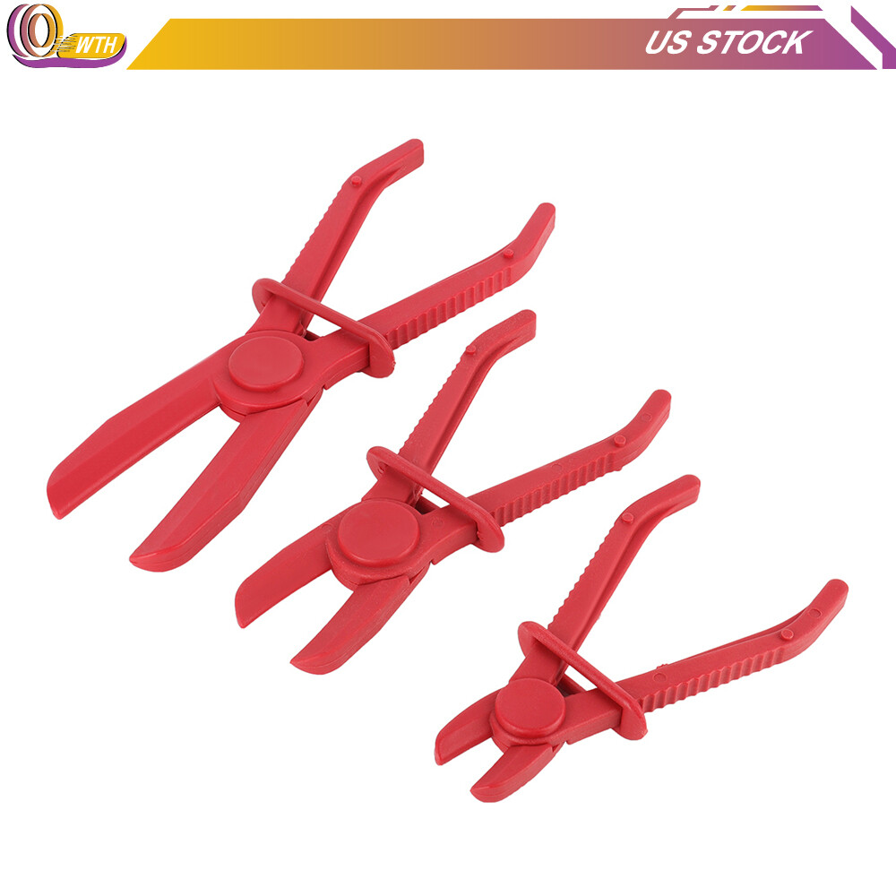 3PCS FUEL WATER BRAKE PLIERS FLEXIBLE HOSE CLAMP LINE PIPE PINCH OFF KITS TOOL