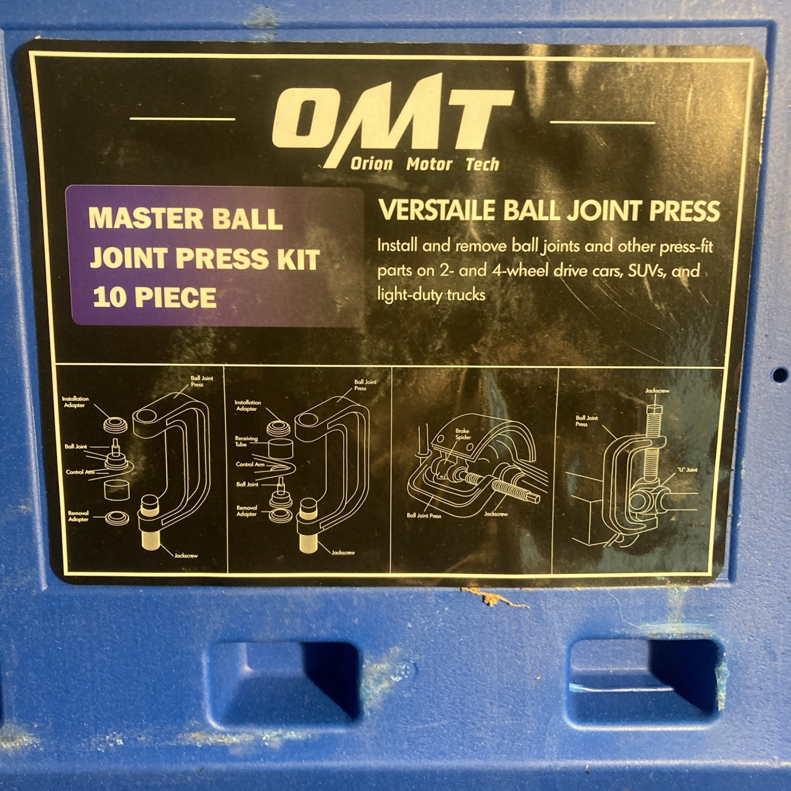 Orion Motor Tech OMT Ball Joint Press Kit, Ball Joint Removal 10 Piece Tool Kit