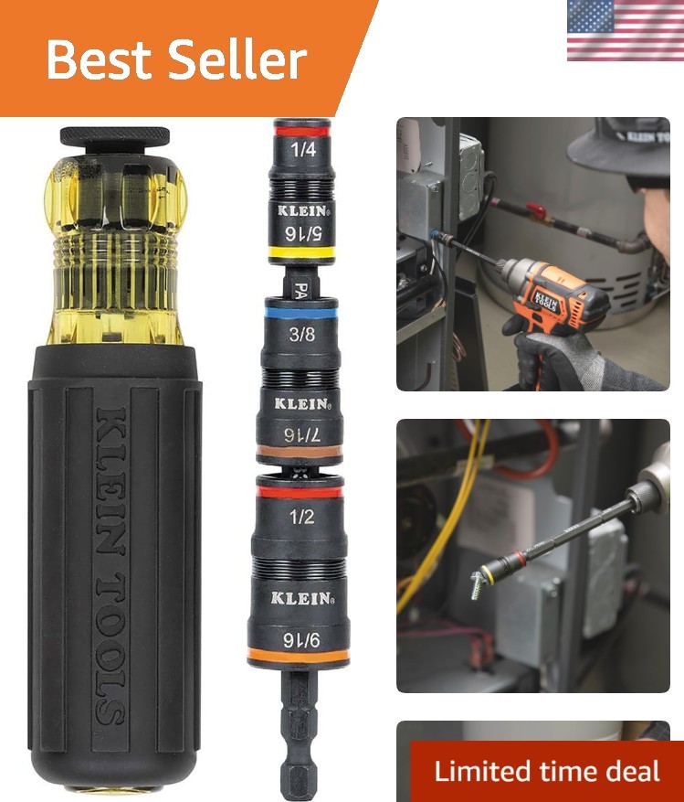 7-in-1 Impact Rated Flip Socket Set – 1/4 to 9/16 Sizes & Quick-Connect Handle
