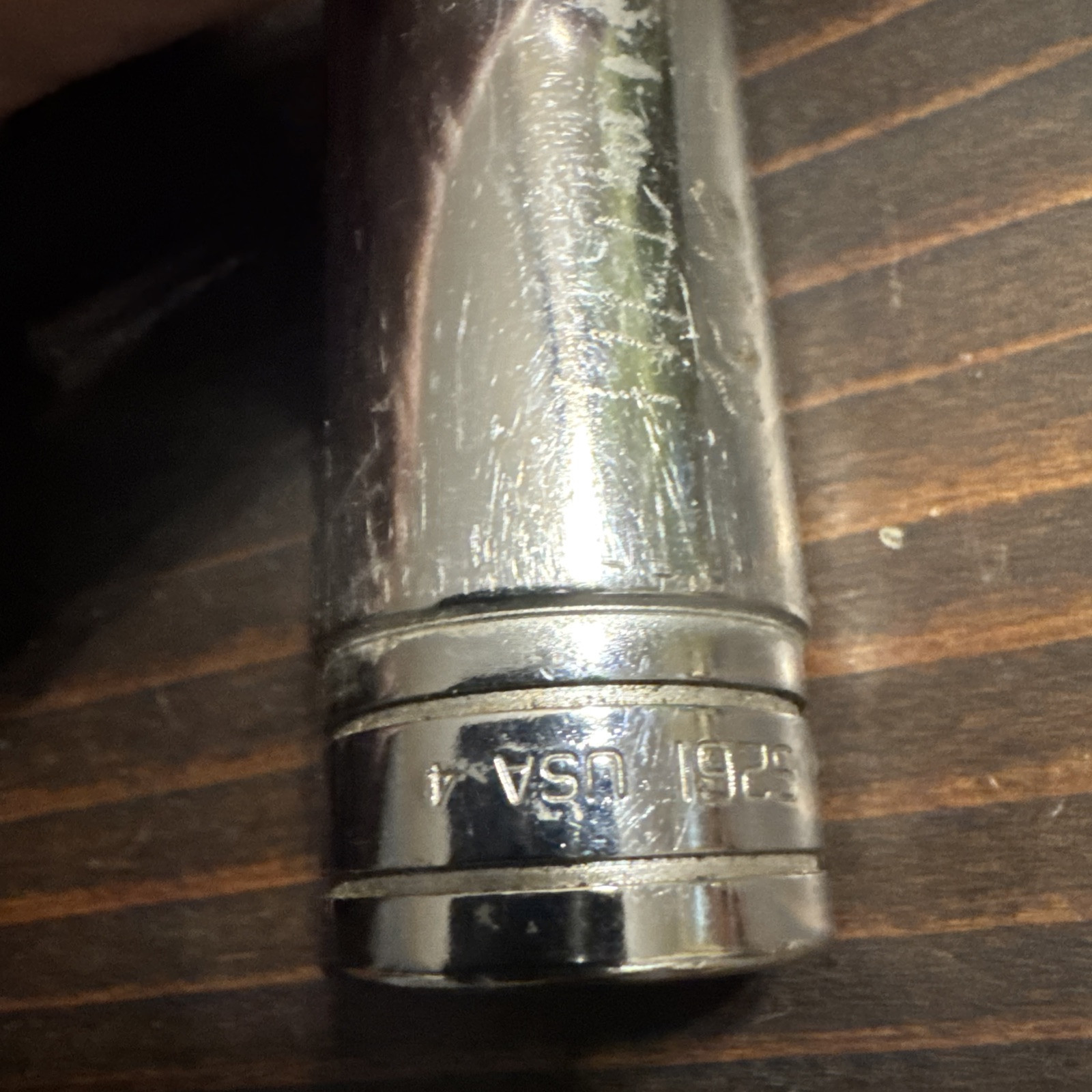 Snap On 13/16″ 1/2″ Dr. 12 Pt. Deep #S261 Chrome Socket USA MADE