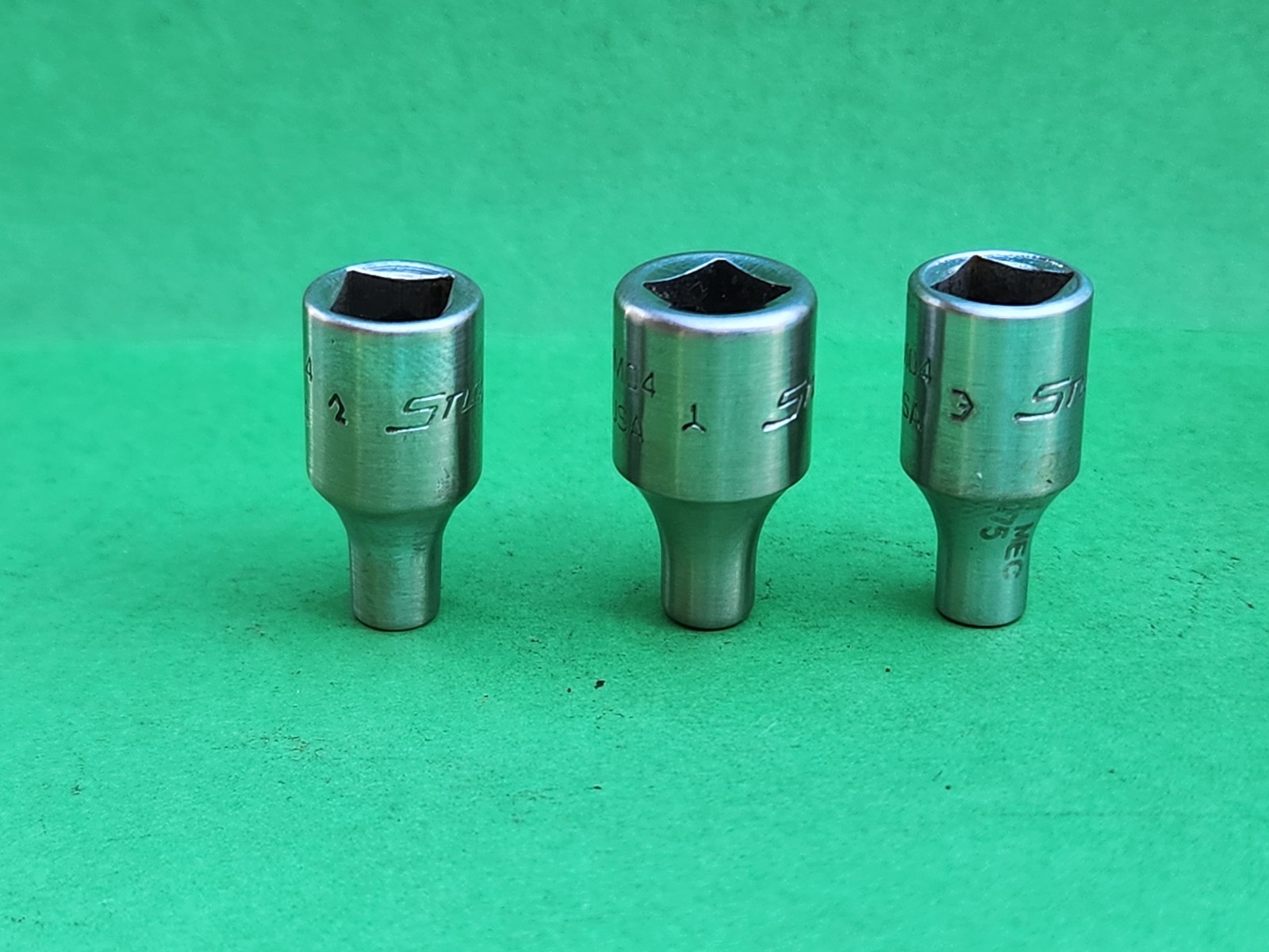 QTY:1 Snap-On TM04 1/8” 6 Point SAE 1/4” Drive Shallow Socket USA