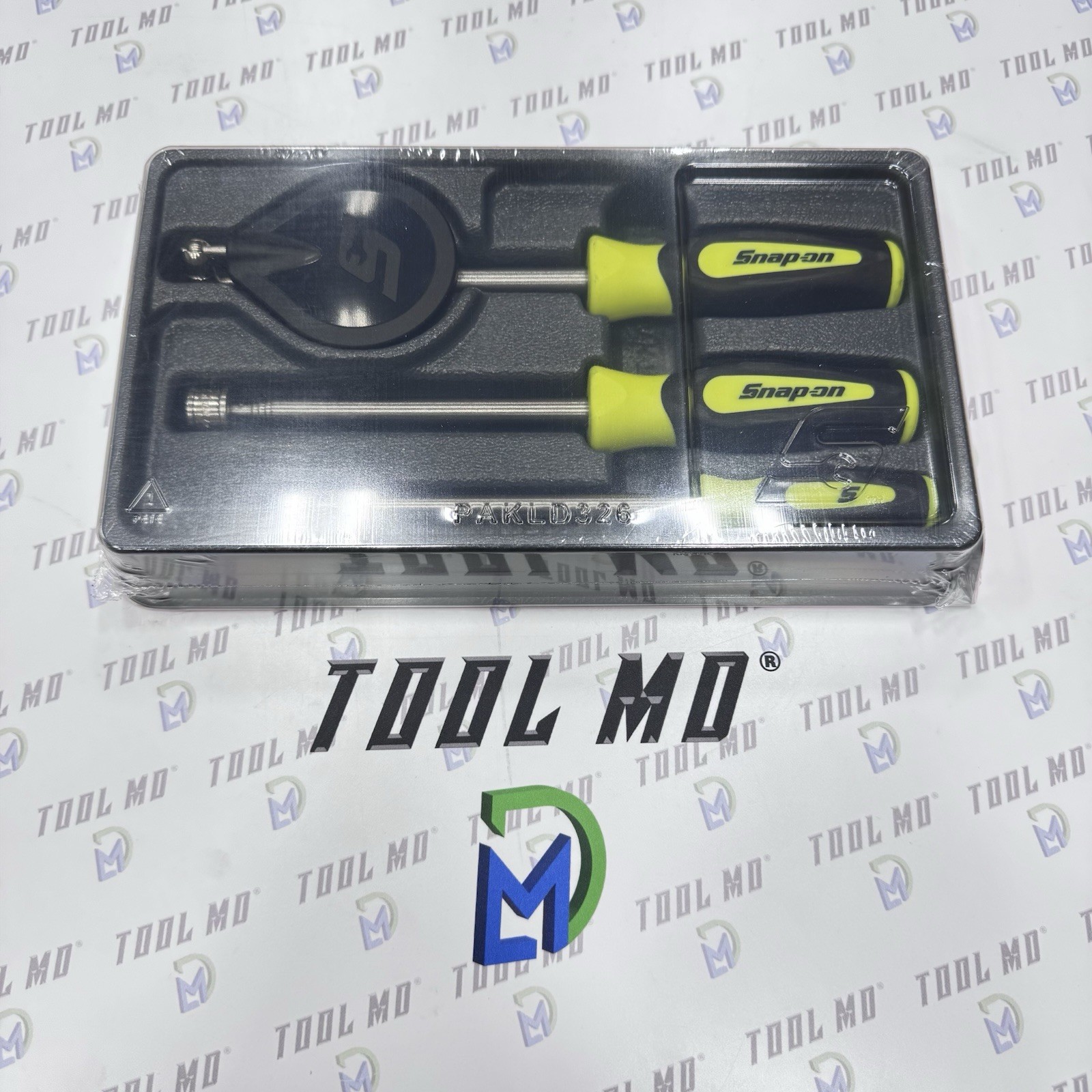 Snap-on Tools NEW HI VIZ YELLOW 3pc Telescoping Magnetic Pick Up Tool Set PTM30