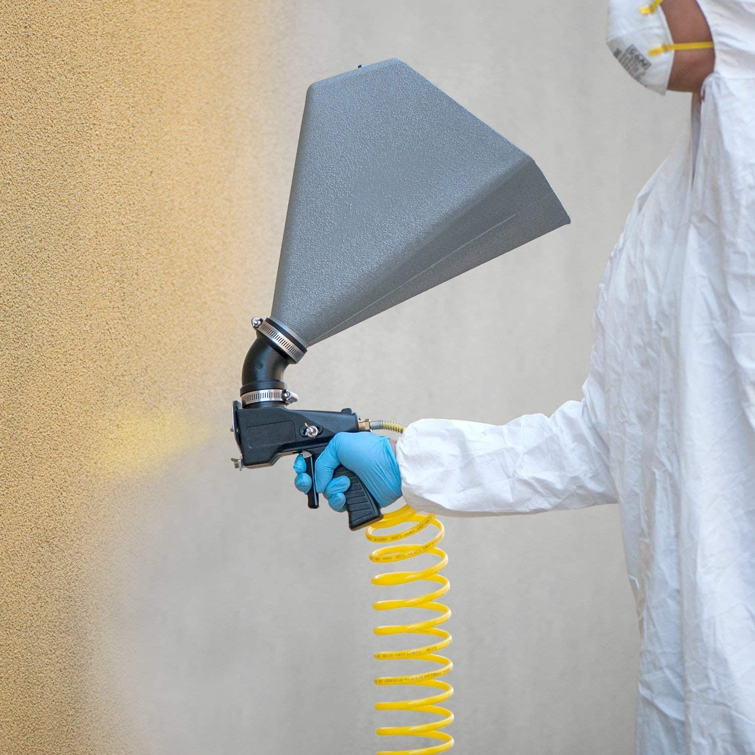1-3/4 Gallon Pneumatic Air Texture Spray Gun Kit – Drywall Painting Tool, Hopper