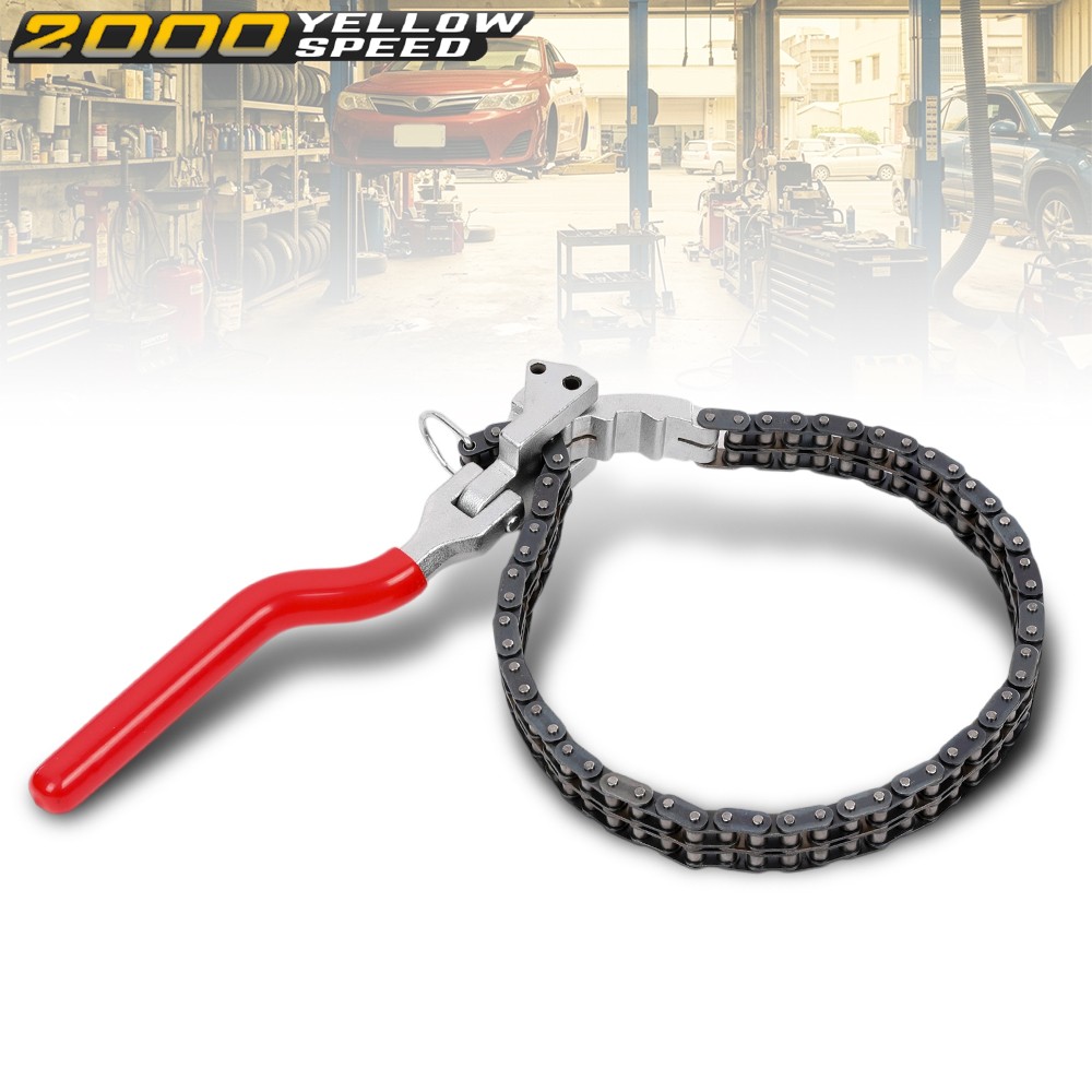 Heavy-Duty Ratcheting Chain Wrench Oil Filter Change Pipe Fittings 60-160mm