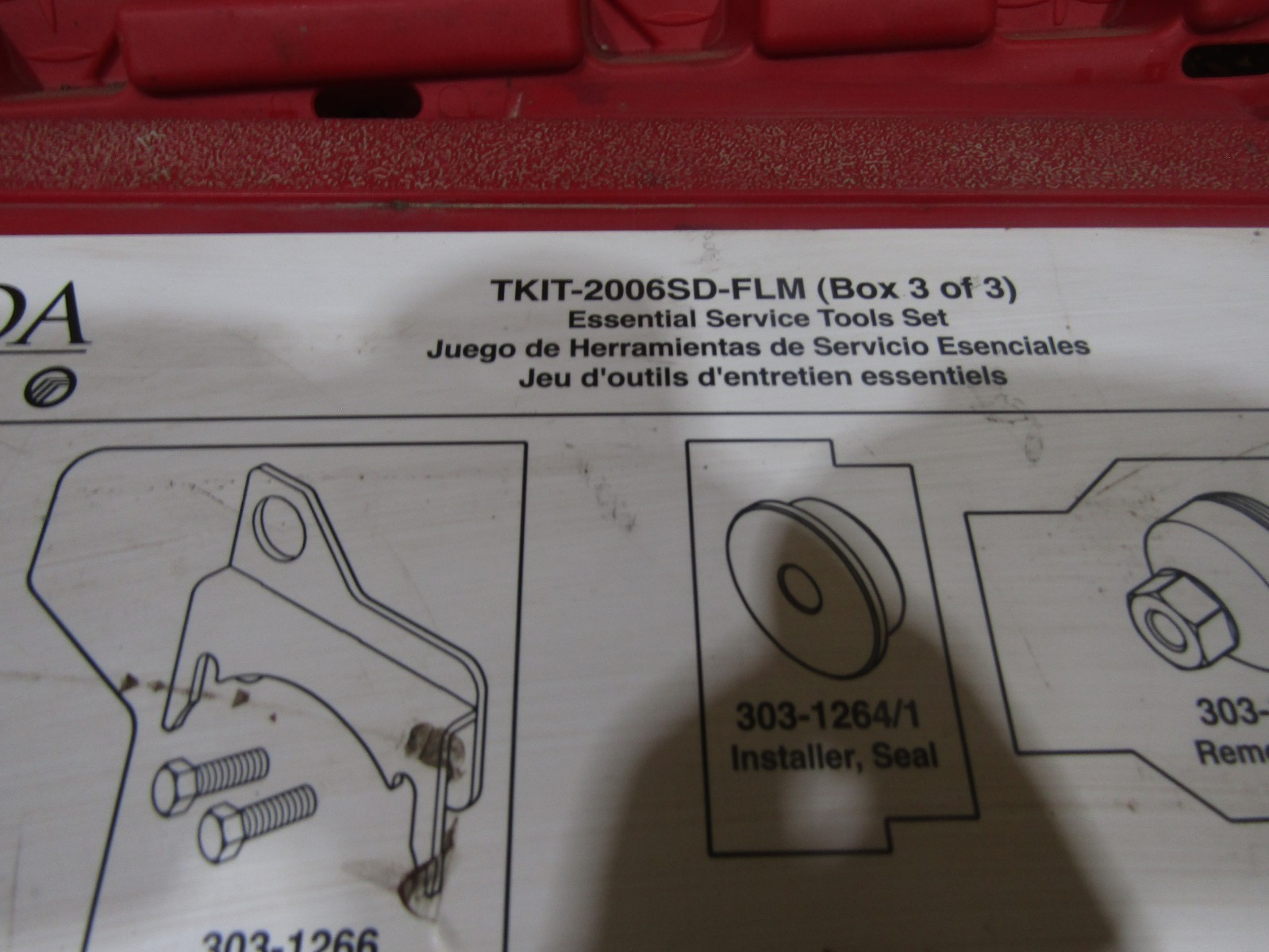 TKIT-2006SD-FLM Ford Rotunda essential tool kit *INCOMPLETE* box 3 of 3 #165