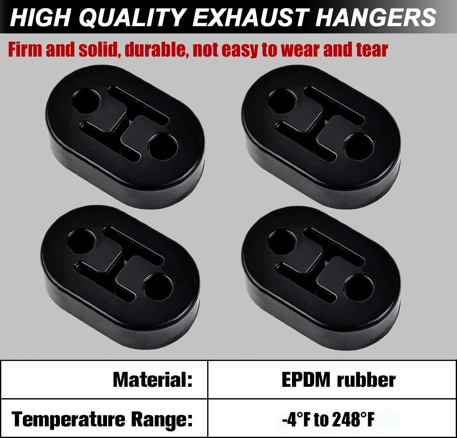 5PCS Exhaust Hanger Tool and 2 Holes Exhaust Muffler Hanger Kit Exhaust Hange…