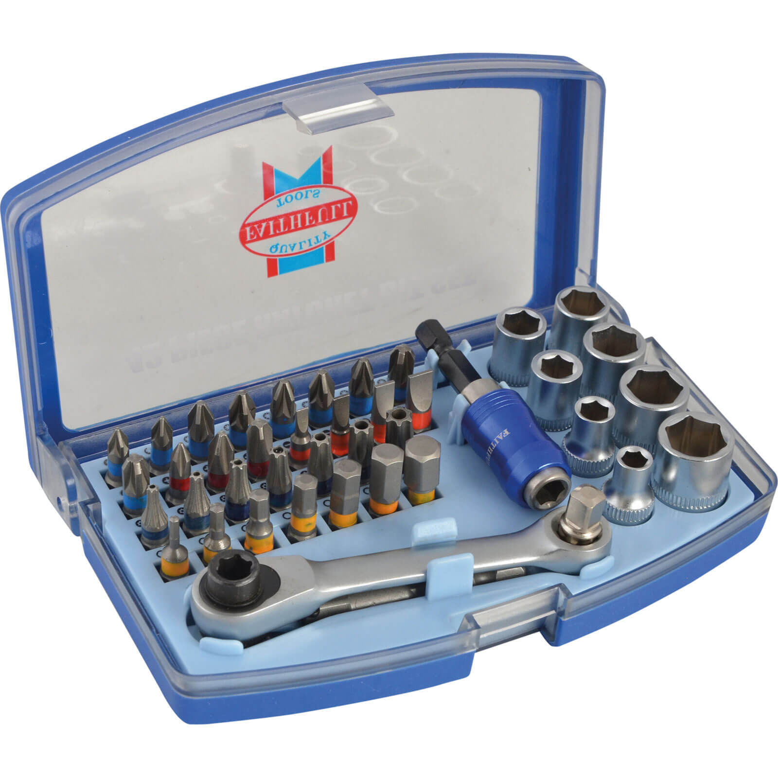 Faithfull 42 Piece 1/4″ Drive Socket and Screwdriver Bit Set
