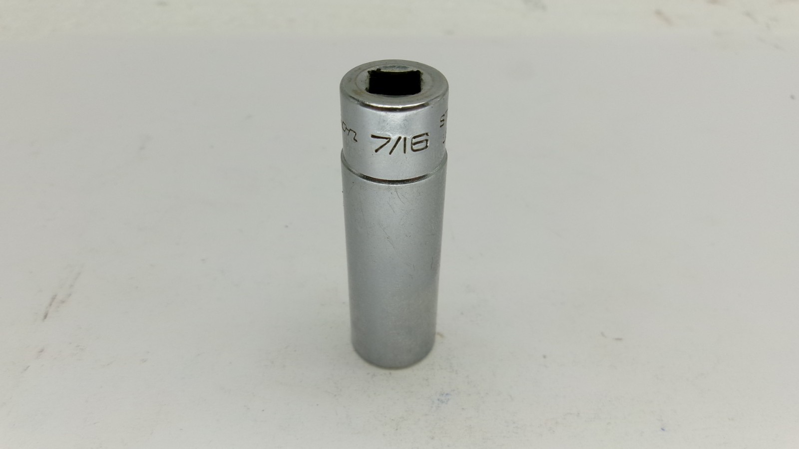 Snap-on tools 1/4″ drive 7/16″ Deep 6 point Socket STM14 USA Nice!