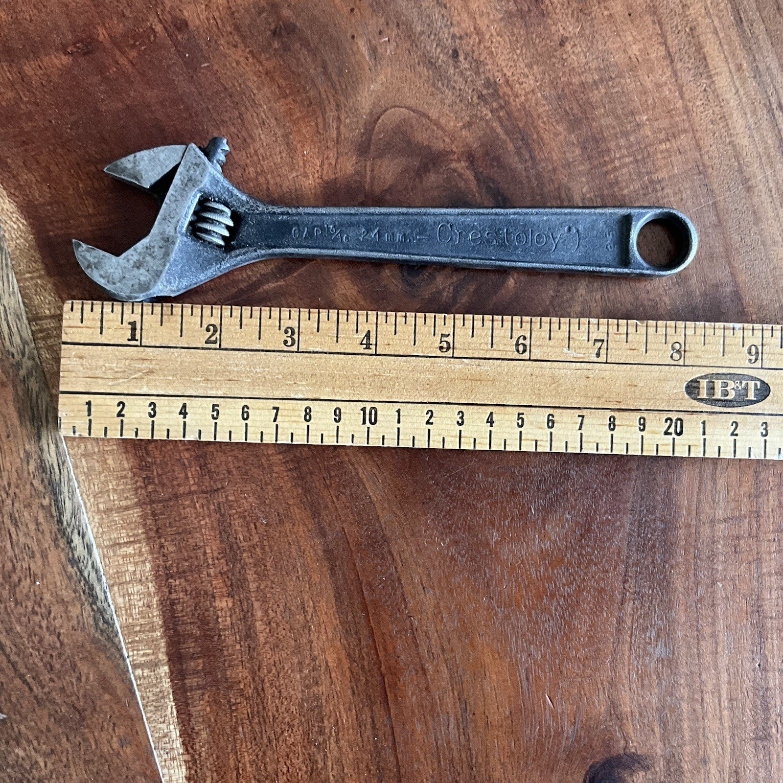 Vintage Crescent 8″ Adjustable Wrench Crestoloy Steel Made In USA