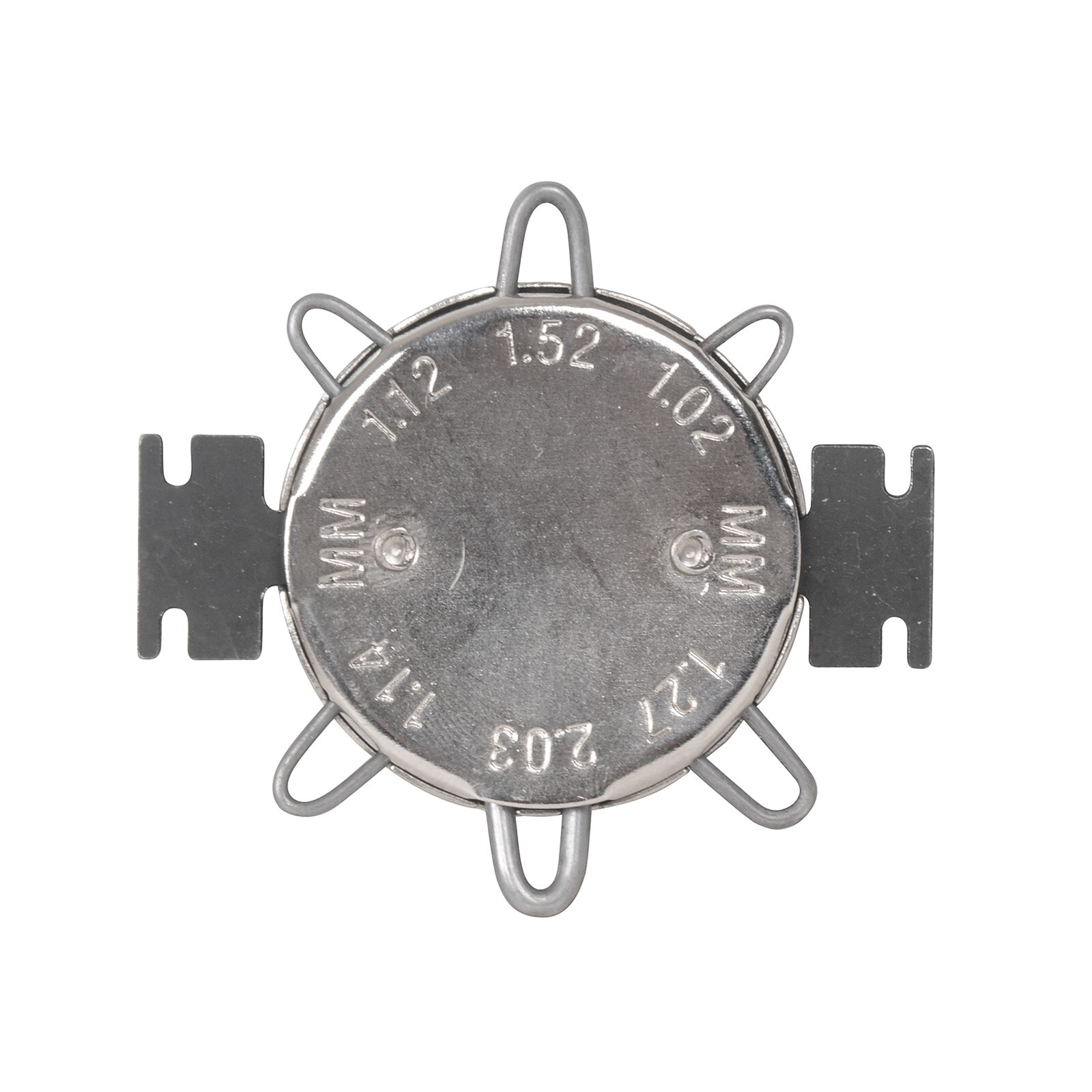 1.02-2.03mm Motorcycle Spark Plug Gap Gauge Set Small Six-Notch Leaf Type Black