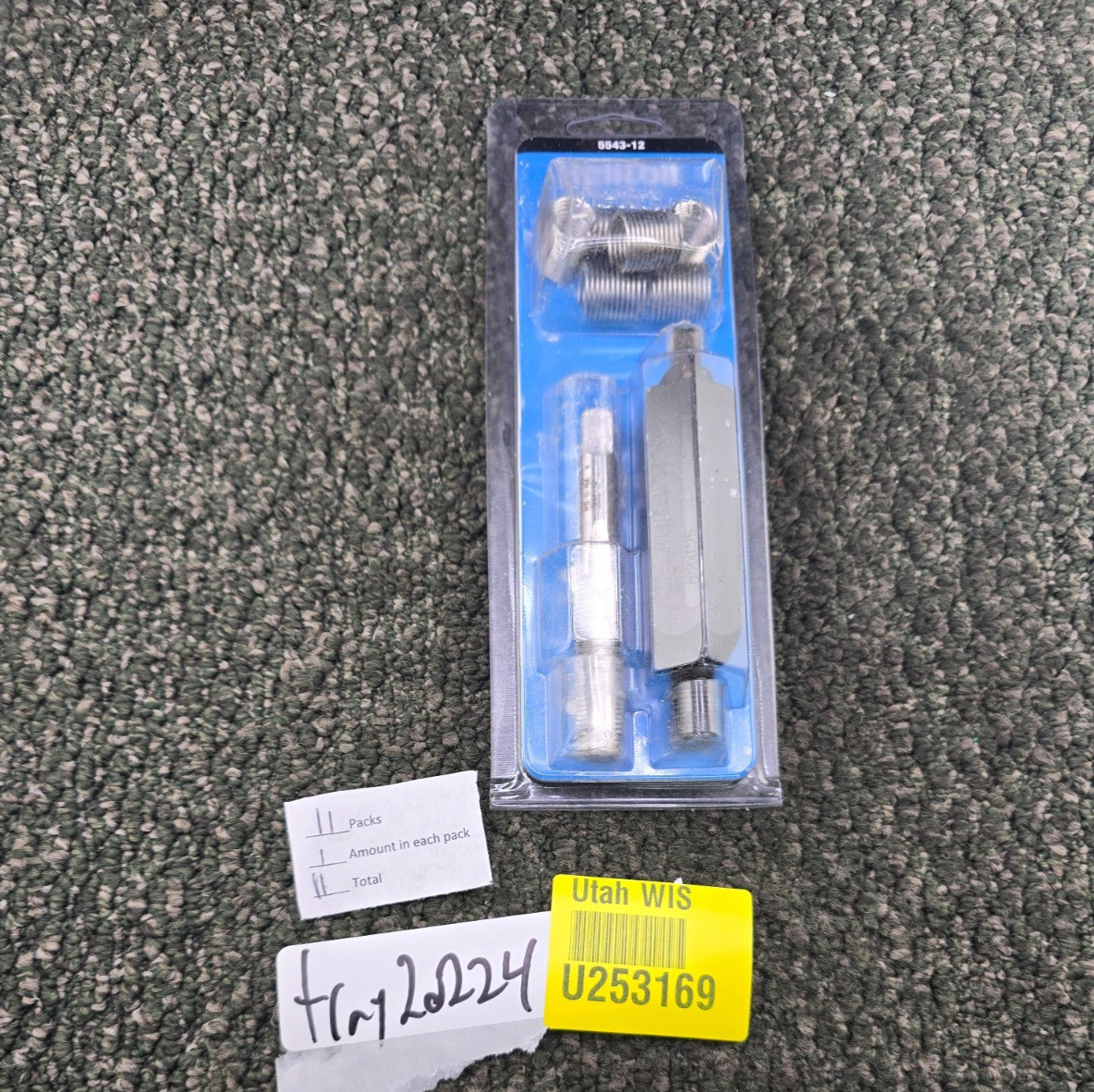 (QTY 1) HeliCoil 5543-12 Metric Fine Thread Repair Assembly M12x1.25