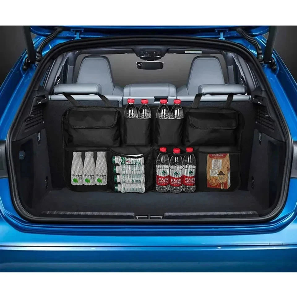 Large Car Boot Organiser Back Seat Hanging Storage Bag Multi Pocket Universal