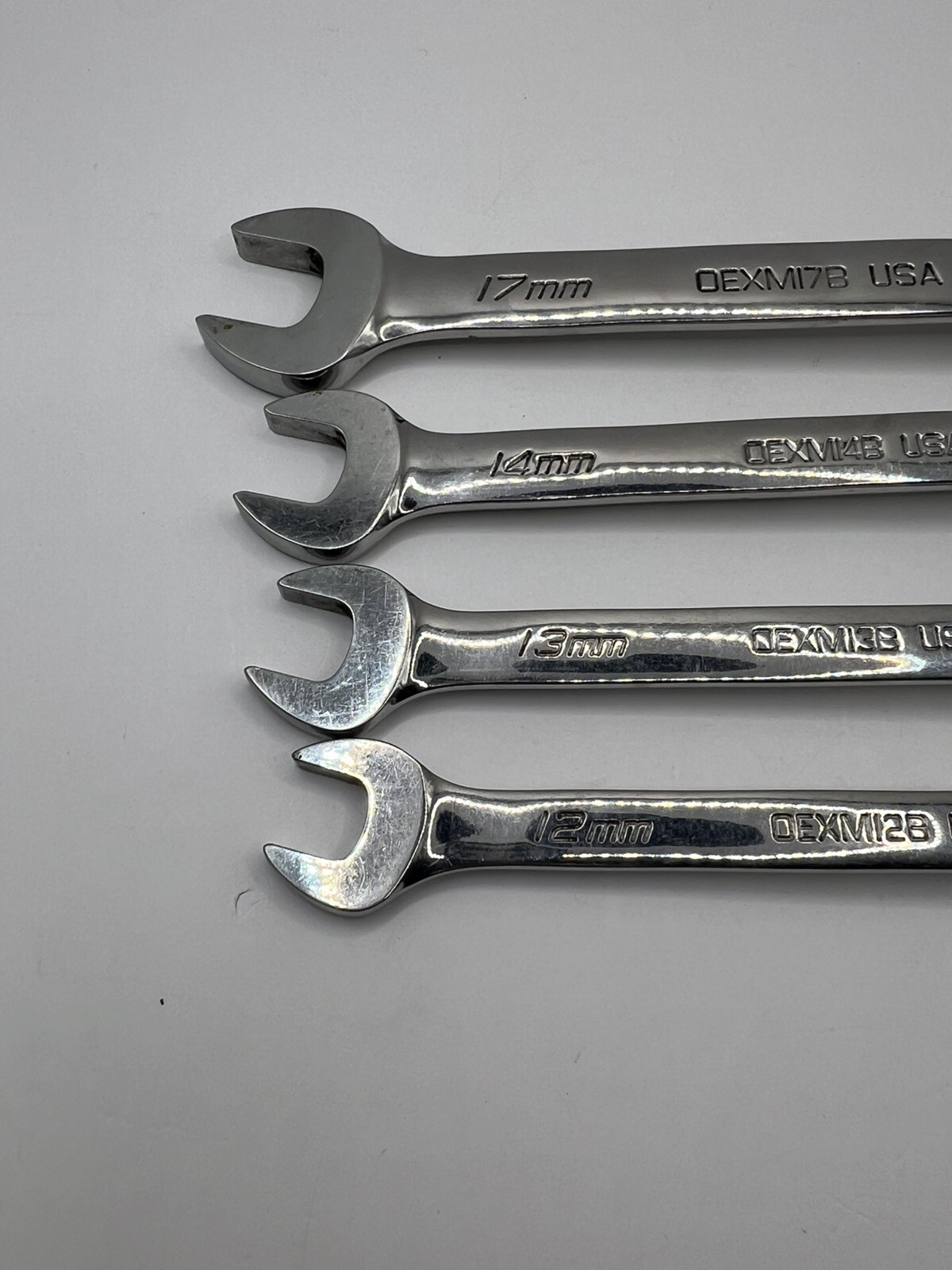 SNAP ON OEXM 4pc 17mm 14mm 13mm 12mm METRIC WRENCH SET