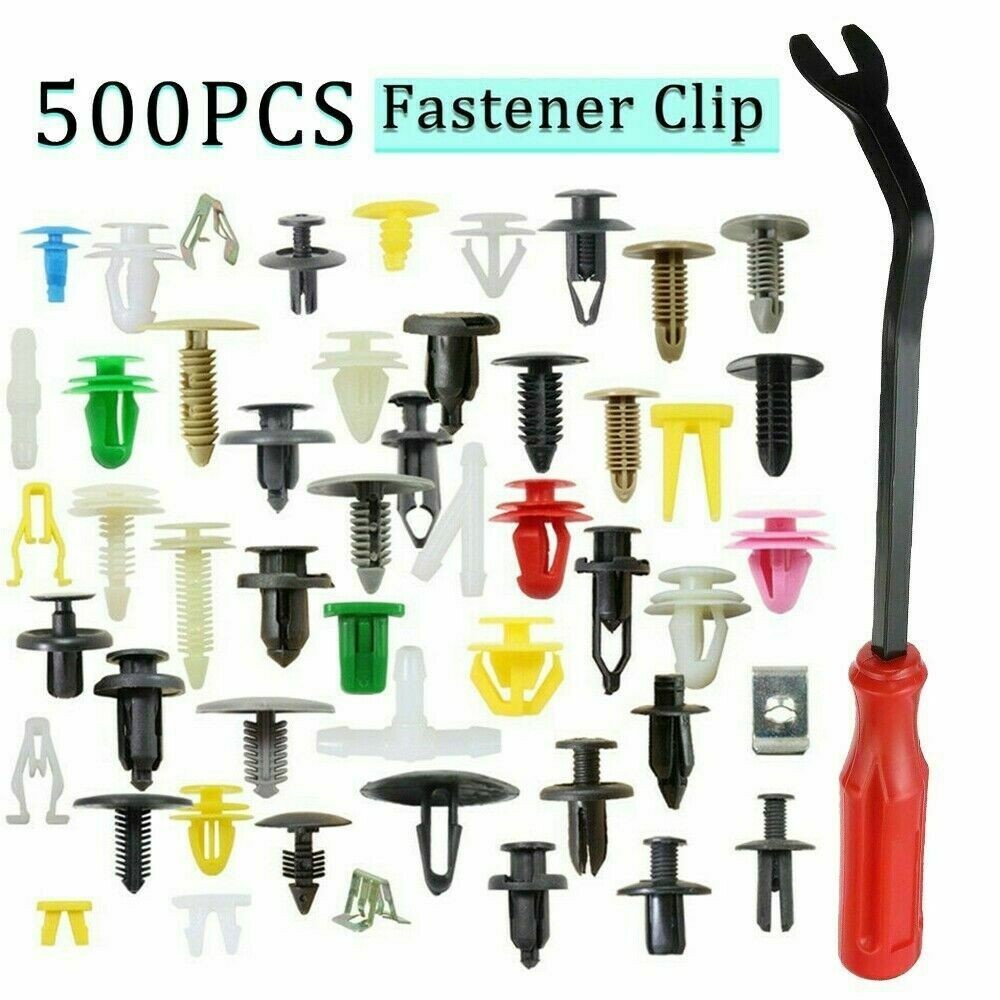 1115PCS Car Retainer Clips Auto Fasteners Push Trim Clips Pin Rivet Bumper Kit